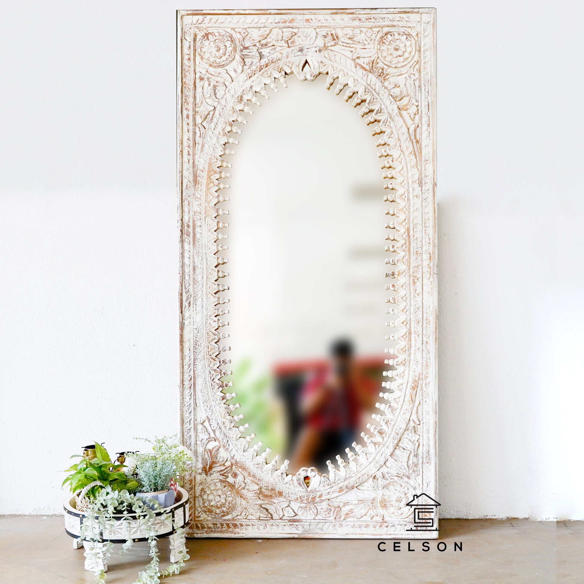 Utkarsh Hand Carved Mirror