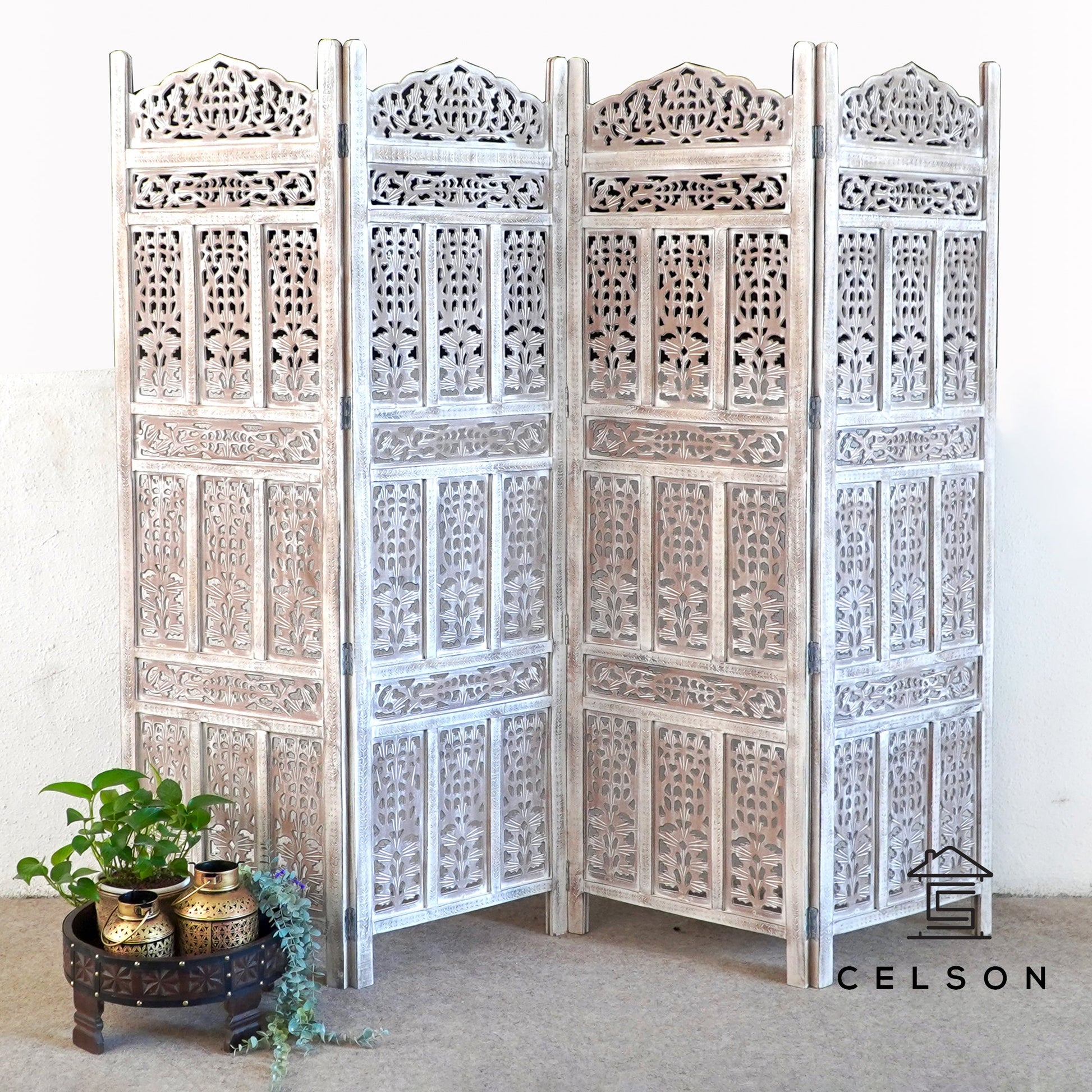 Lois Carved Room Divider