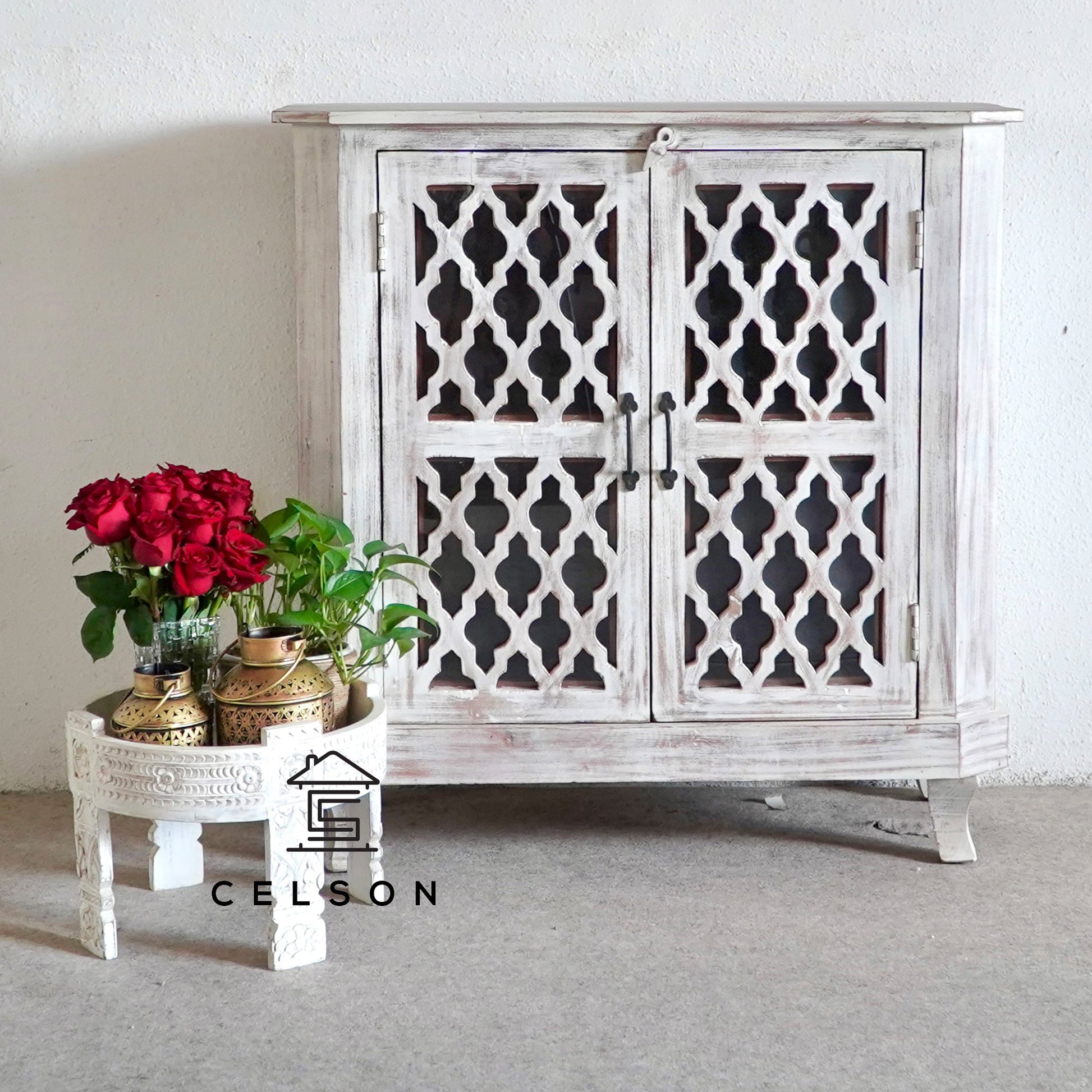 Aarushi Carved Wooden Chest