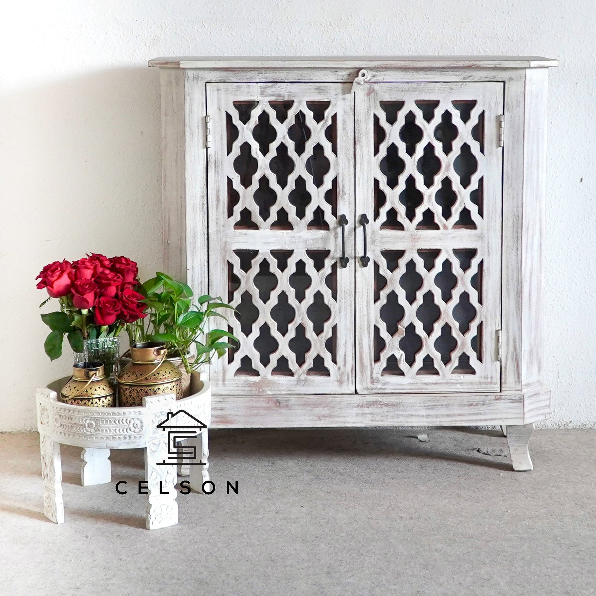 Aarushi Carved Wooden Chest