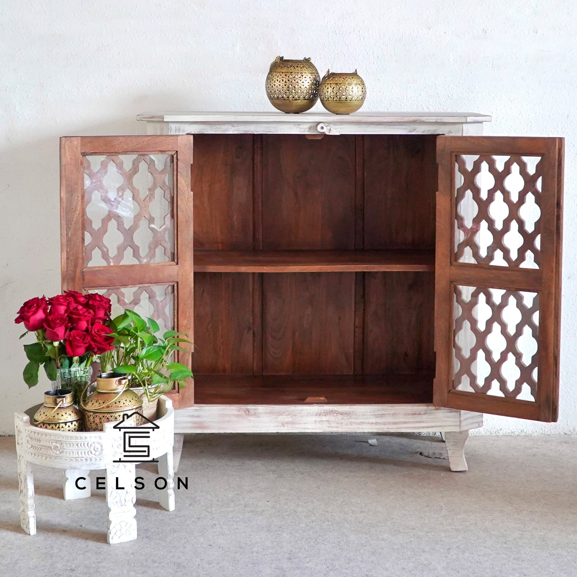 Aarushi Carved Wooden Chest