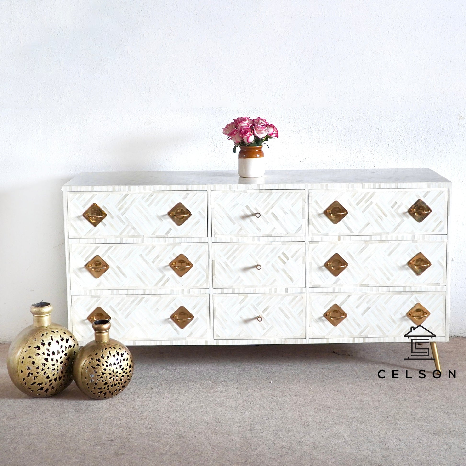 Ava Bone Inlay Dresser