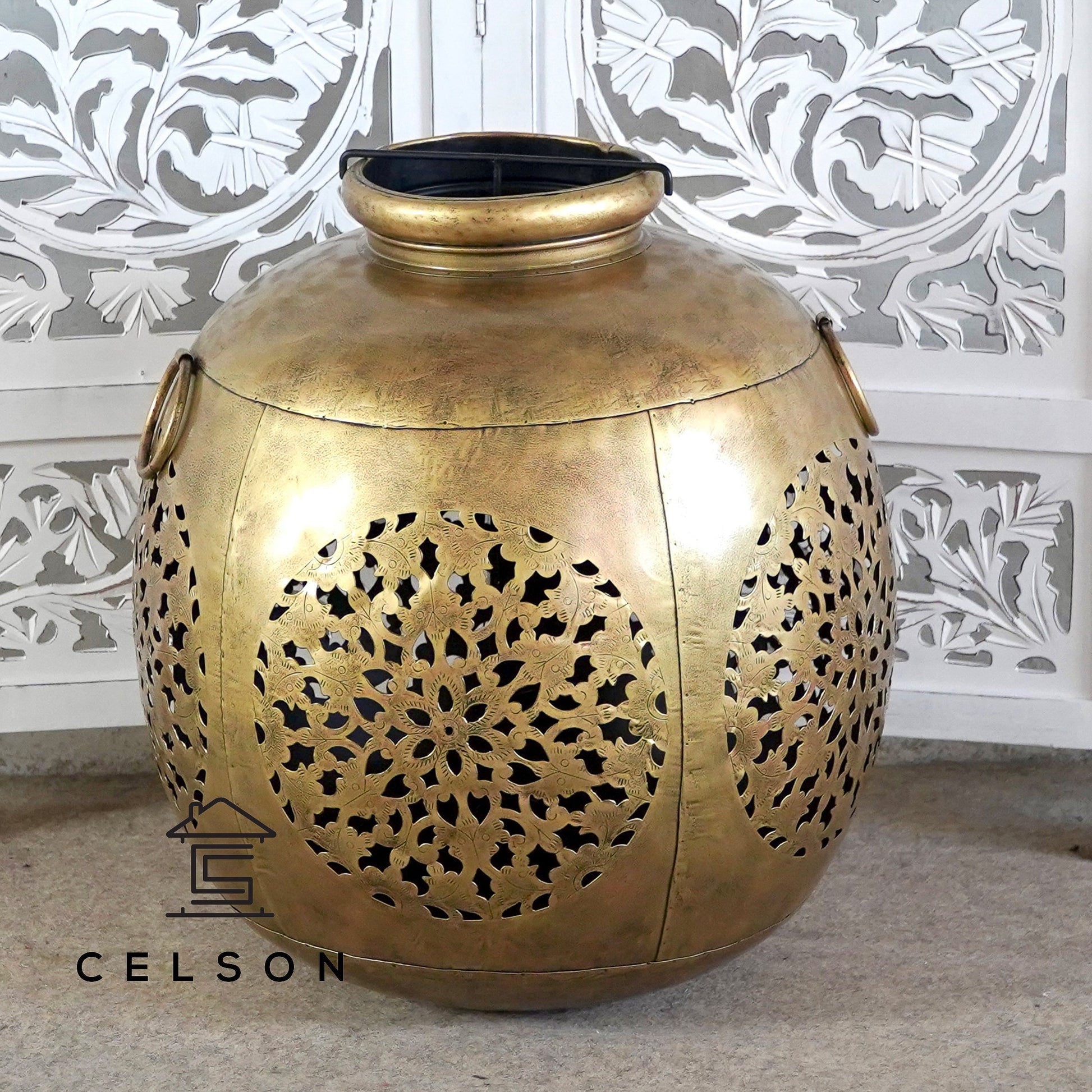 Elise Brass Finish Lantern