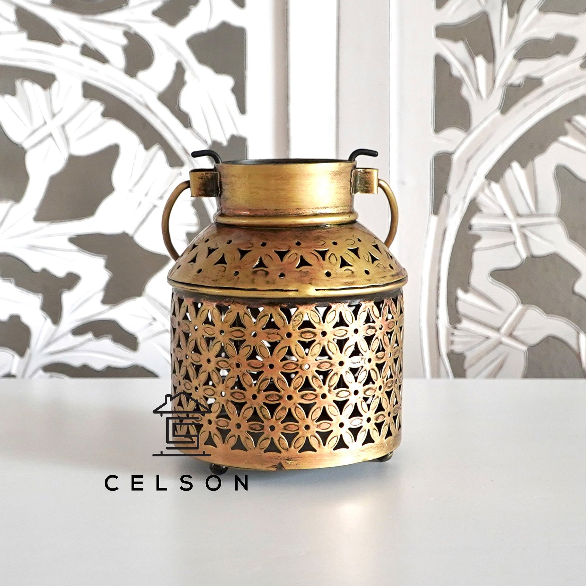 Zen Brass Finish Lantern