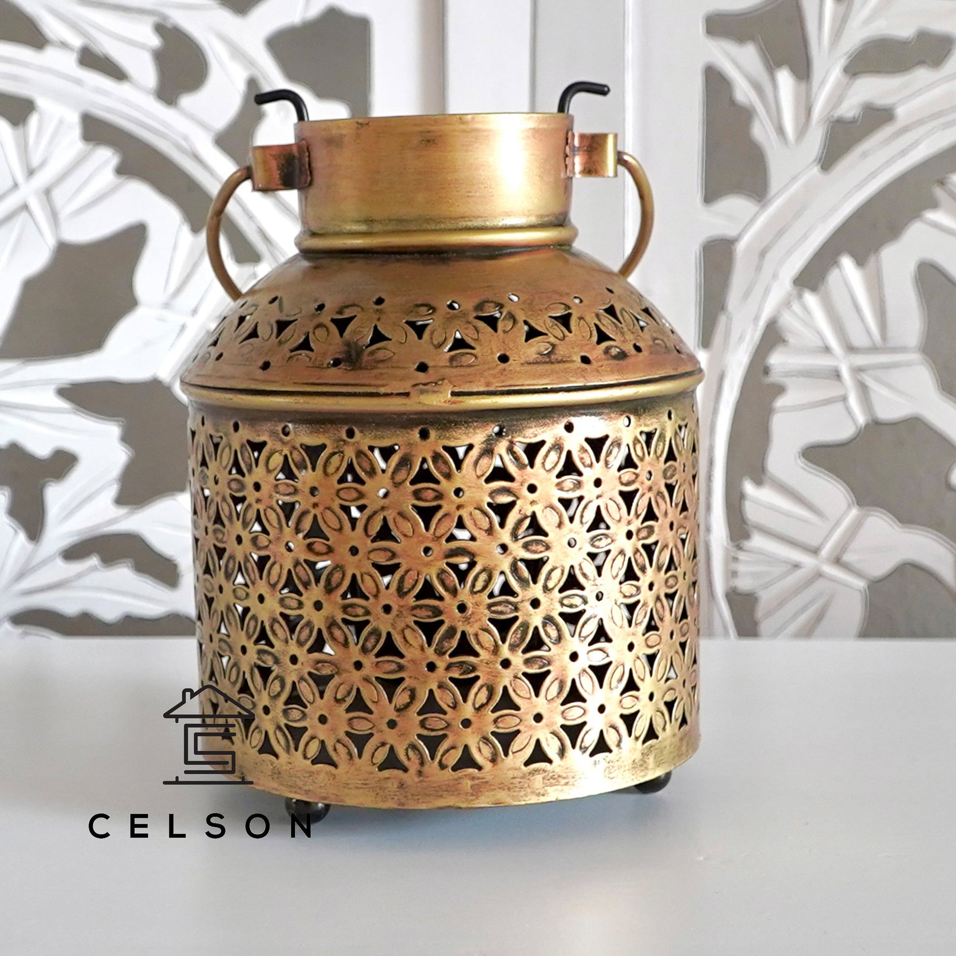 Zen Brass Finish Lantern