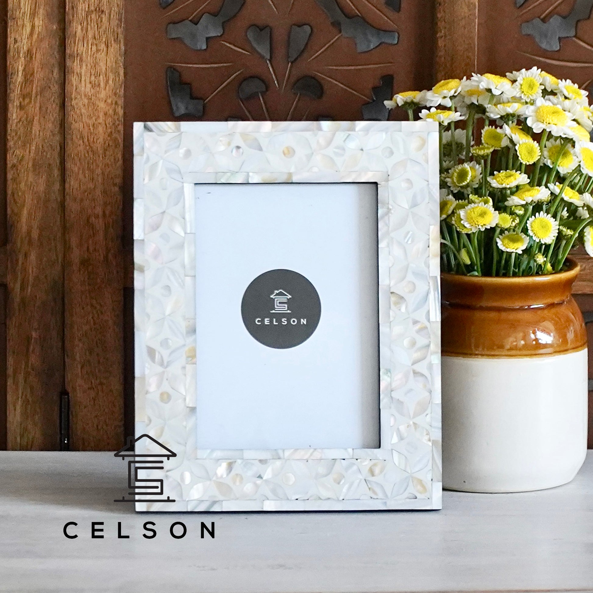 Mia Mother of Pearl Inlay Photo Frame