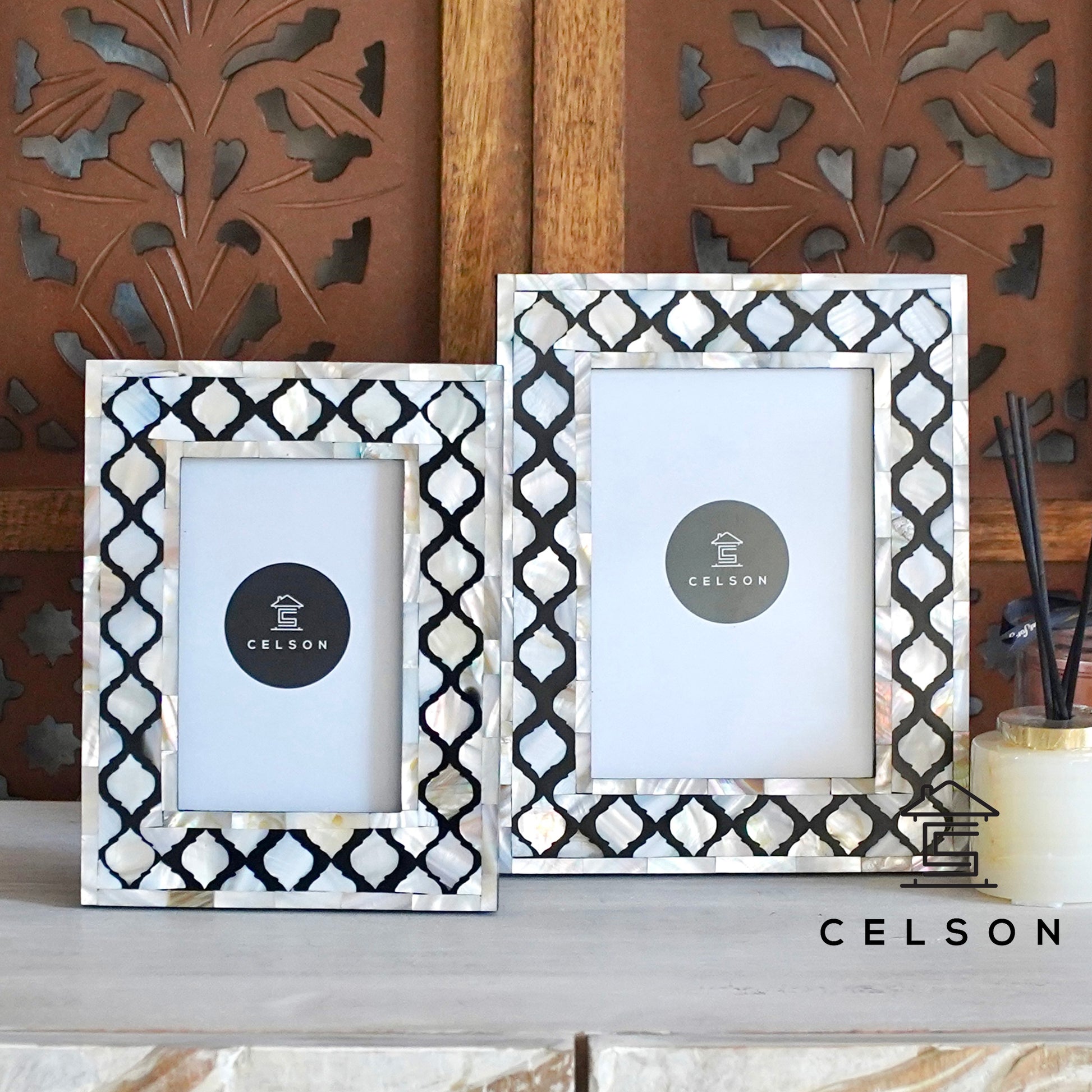 Rico Mother of Pearl Inlay Photo Frame