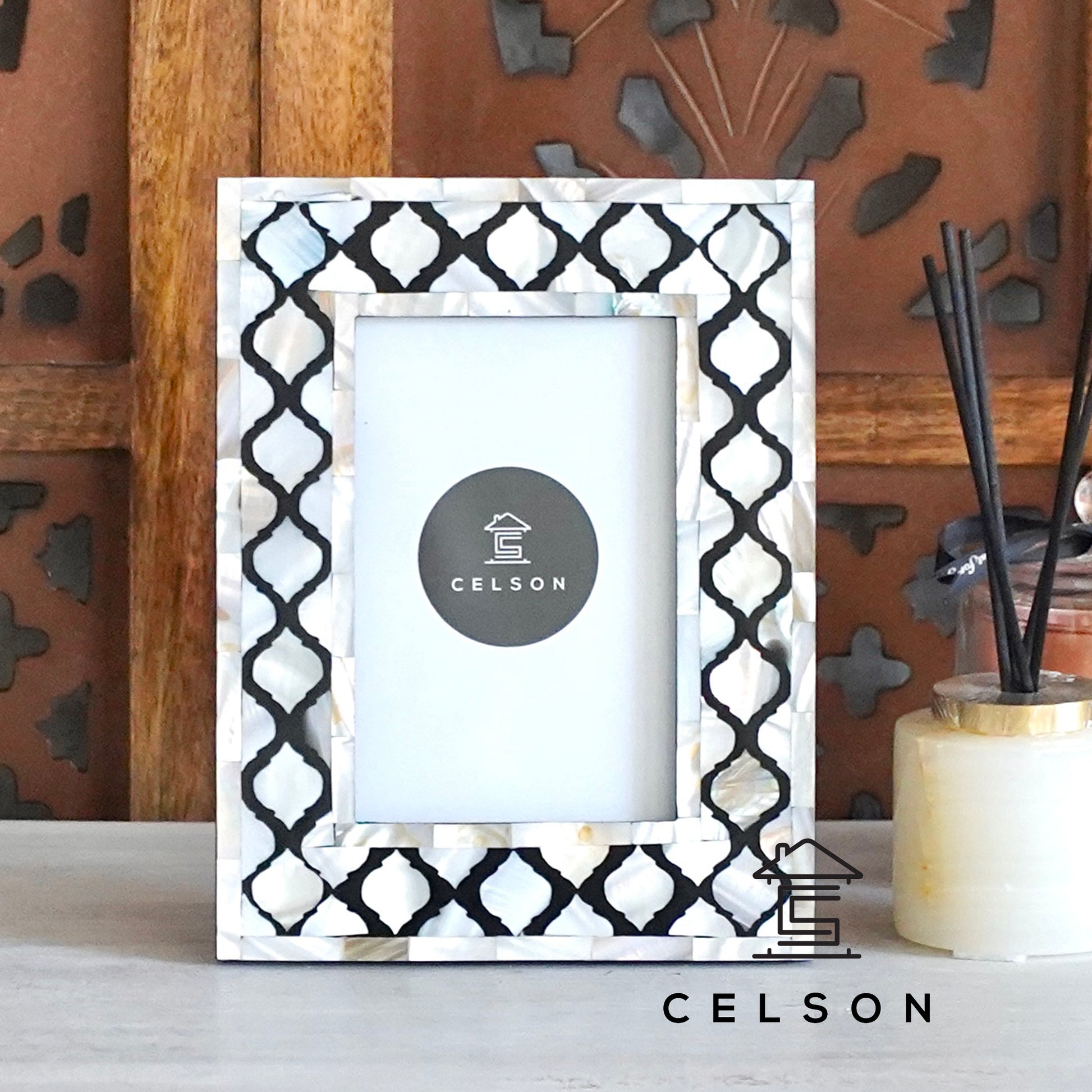 Rico Mother of Pearl Inlay Photo Frame