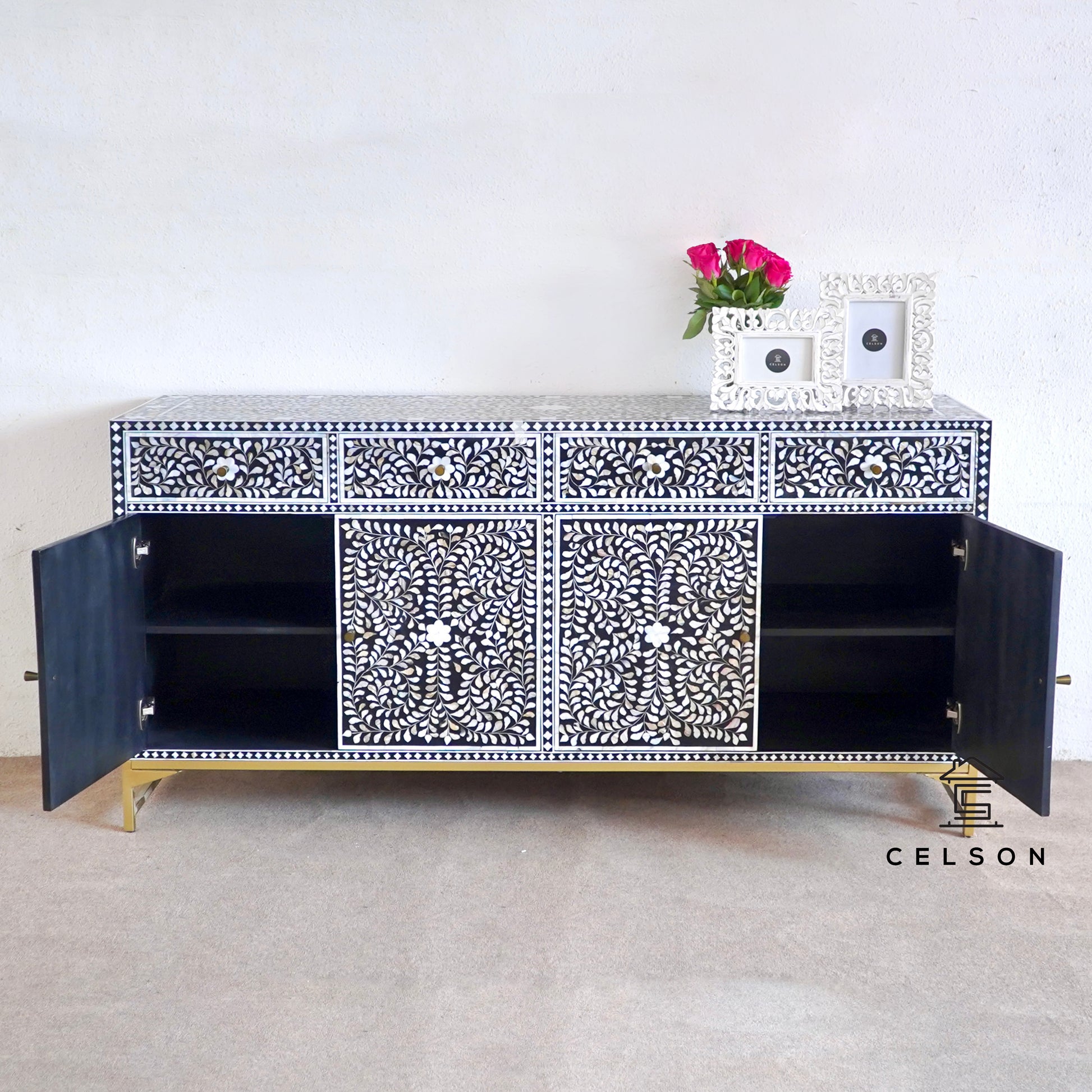 Eleyana Mother of pearl Inlay Sideboard
