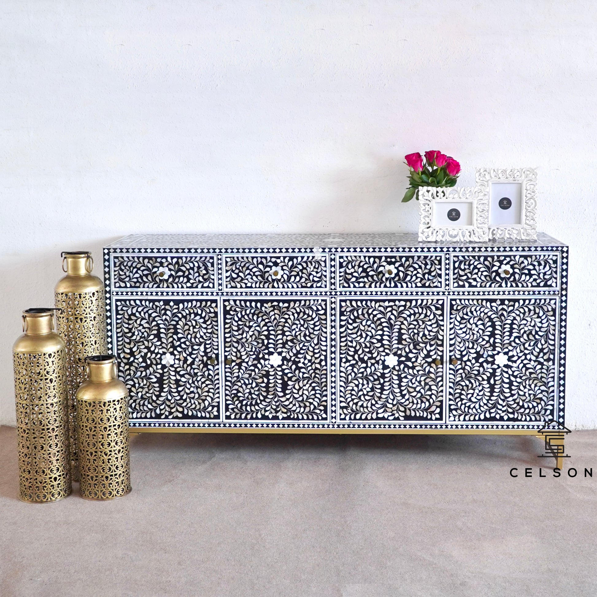 Eleyana Mother of pearl Inlay Sideboard