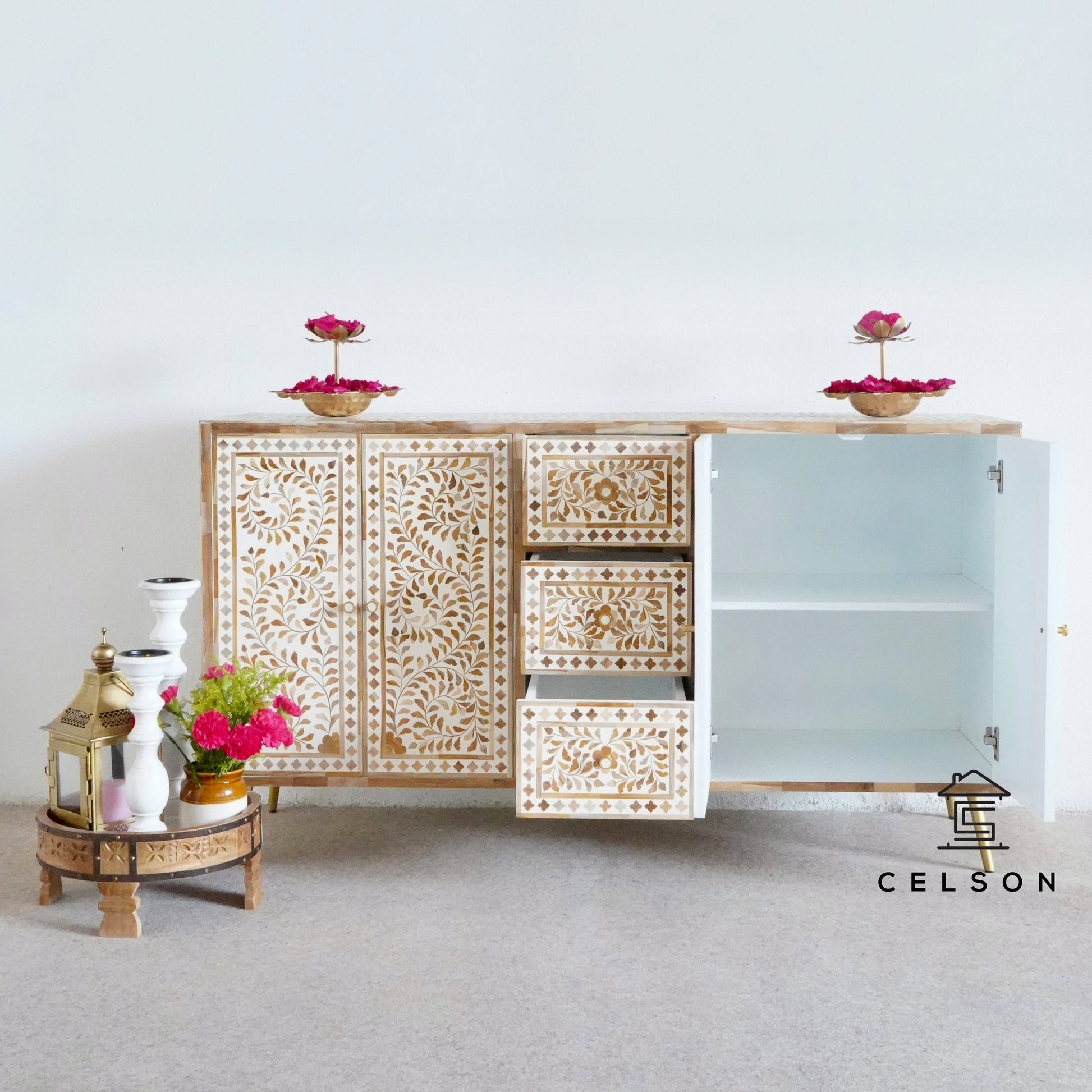 Ummaro Handcarved Wooden Sideboard