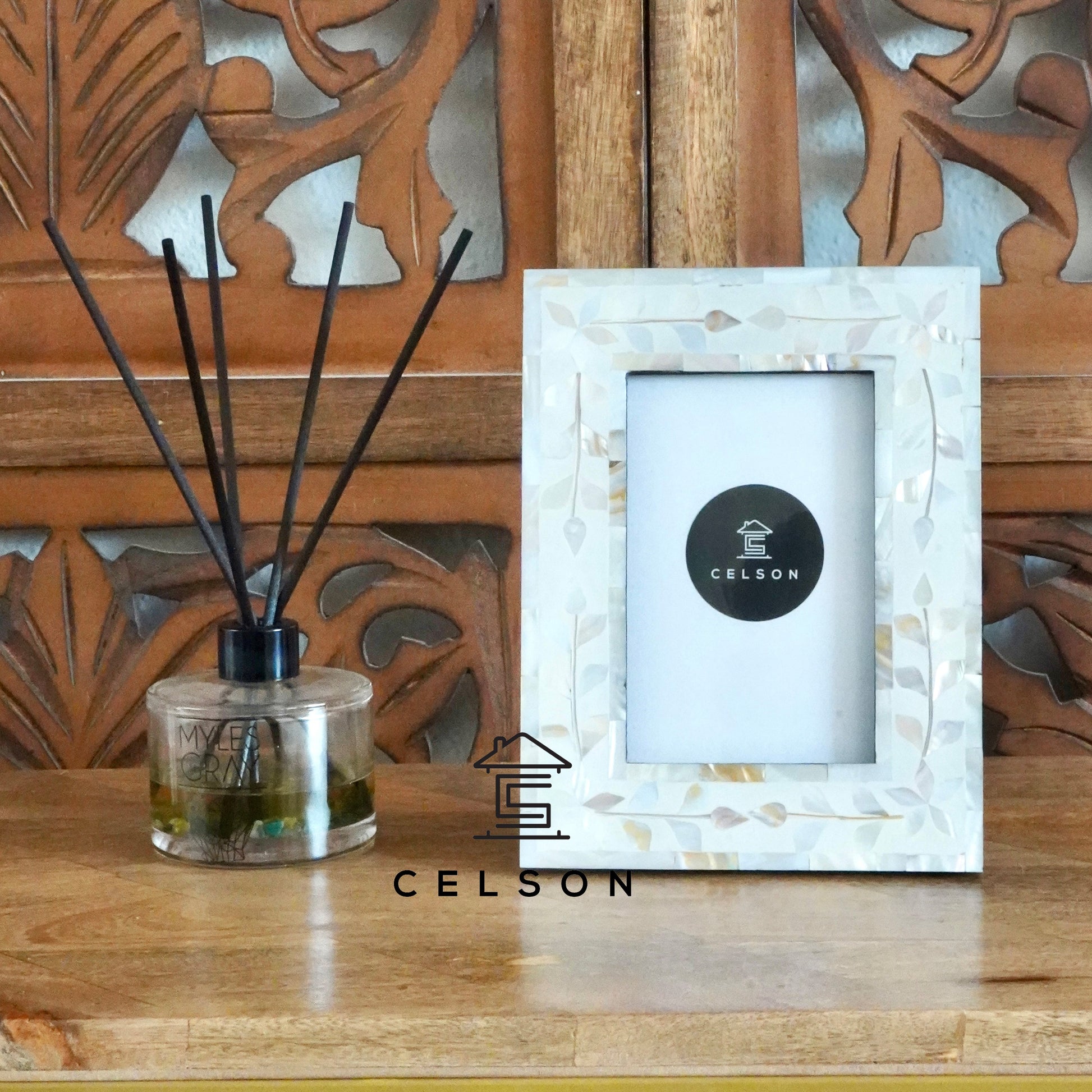 Vera Mother Of Pearl Inlay Photo Frame