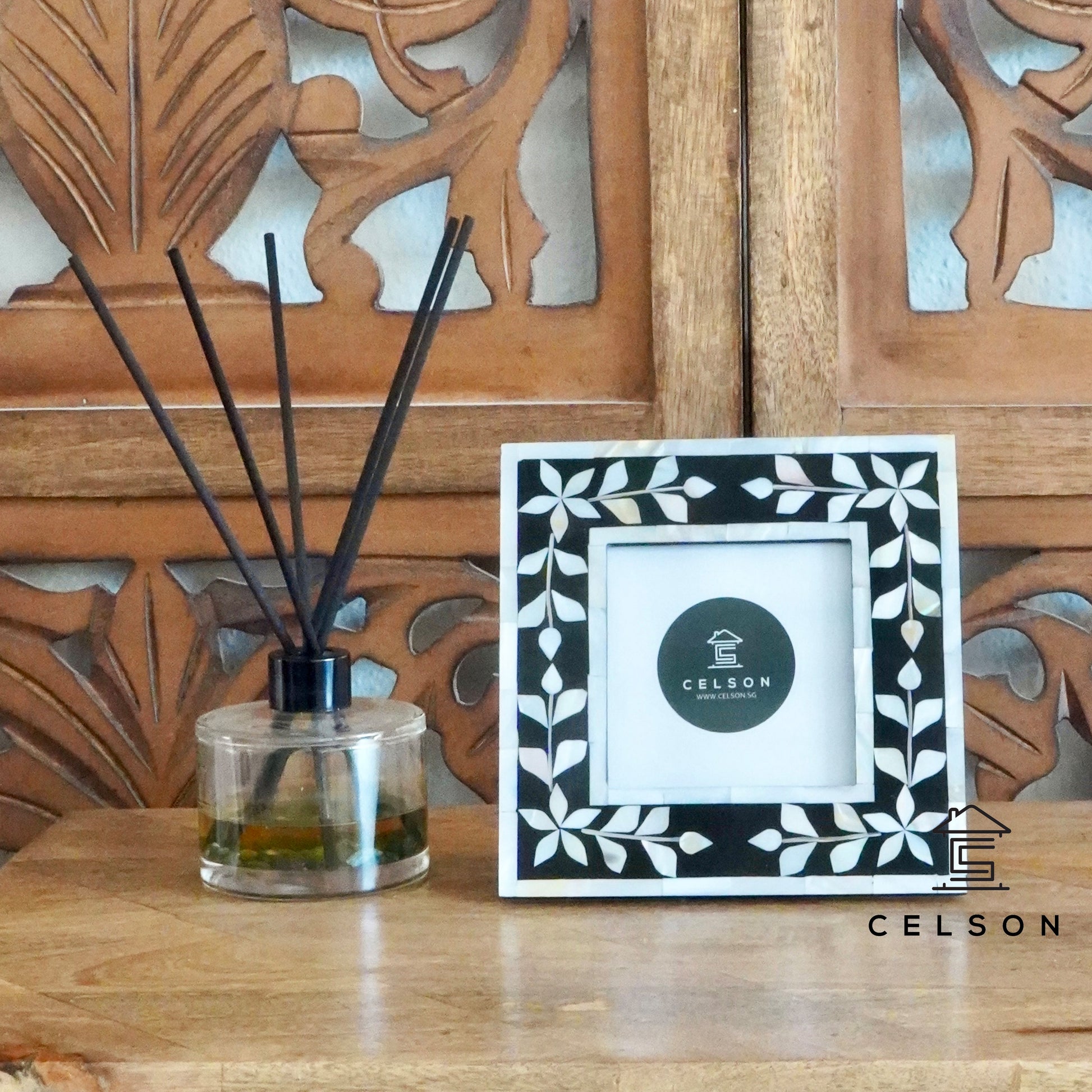 Bella Mother of Pearl Inlay Photo Frame