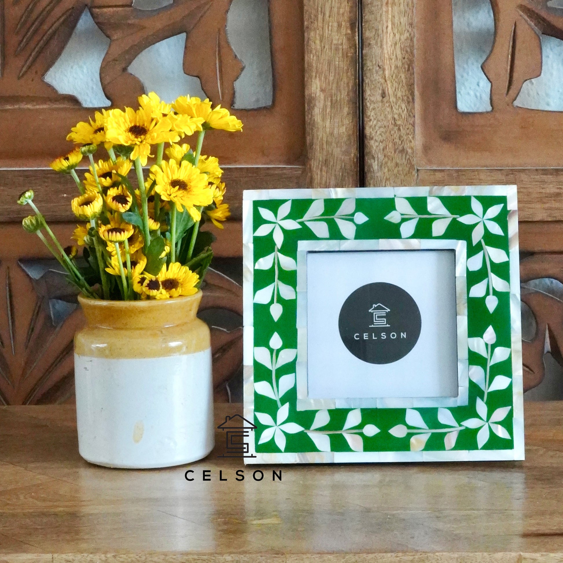 Maya Mother of Pearl Inlay Photo Frame