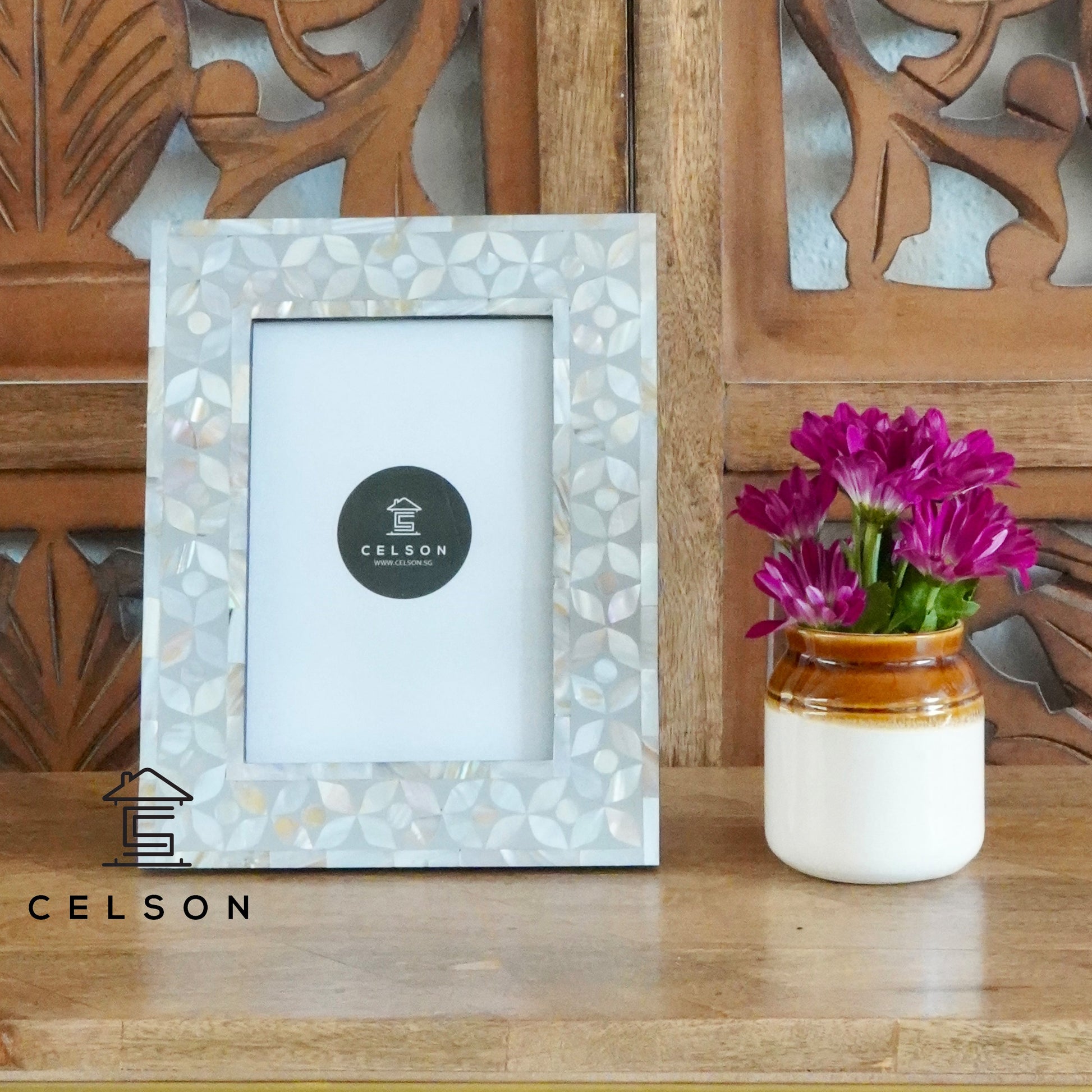 Ellen Mother of Pearl Inlay Photo Frame