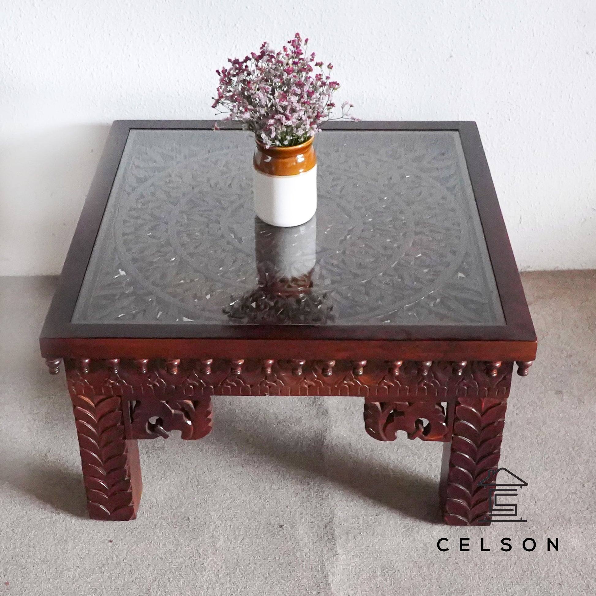 Jimmy Hand Carved Coffee Table
