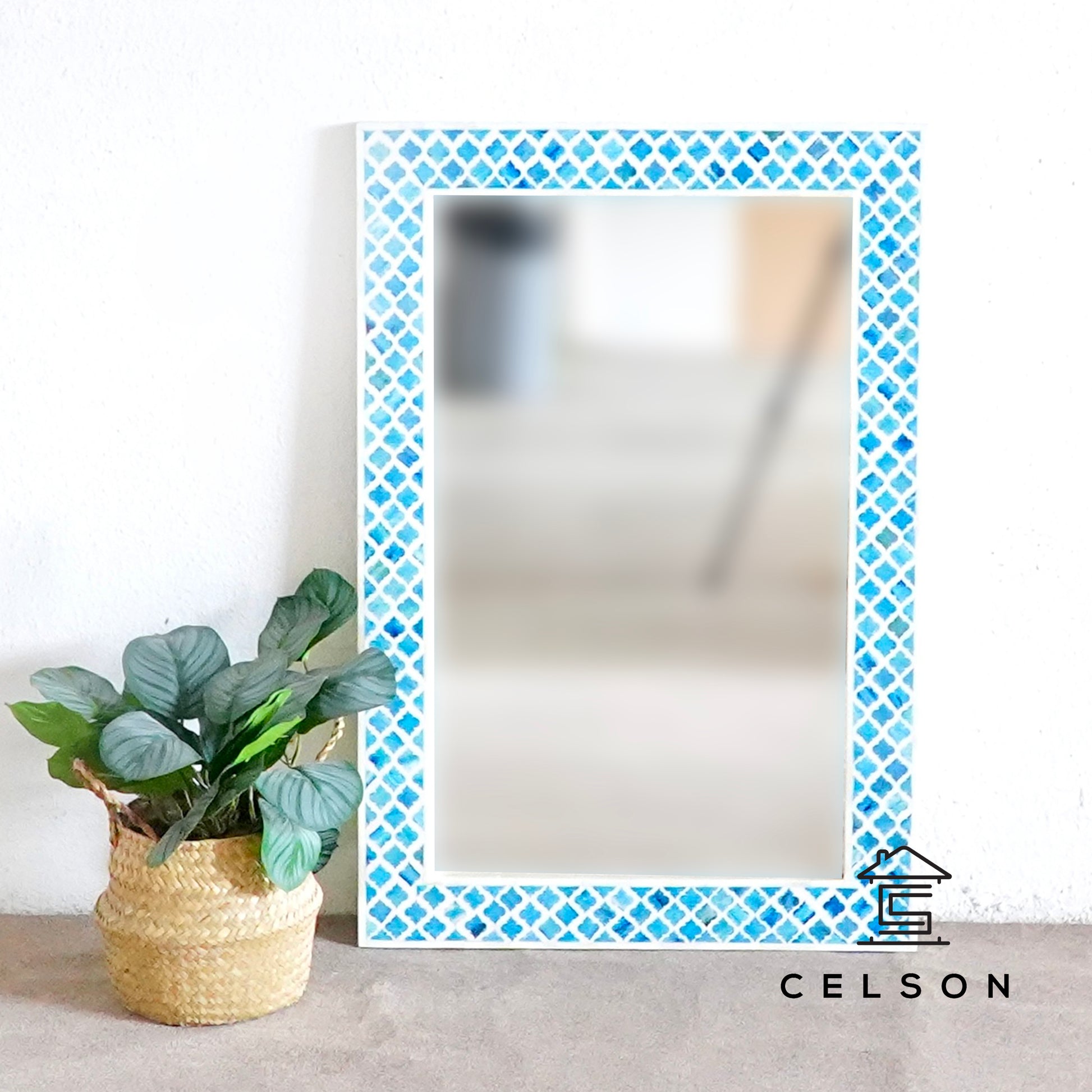 Rooby Bone Inlay Mirror
