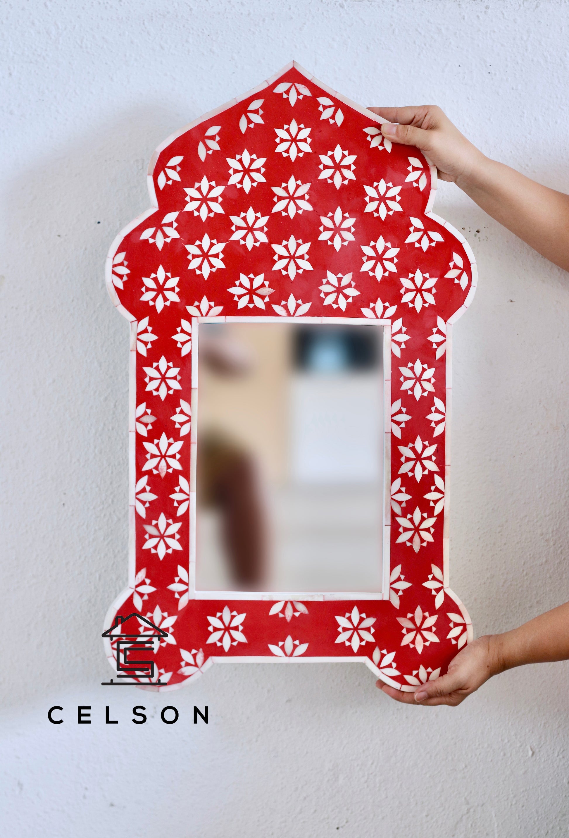 Hailey Bone Inlay Mirror