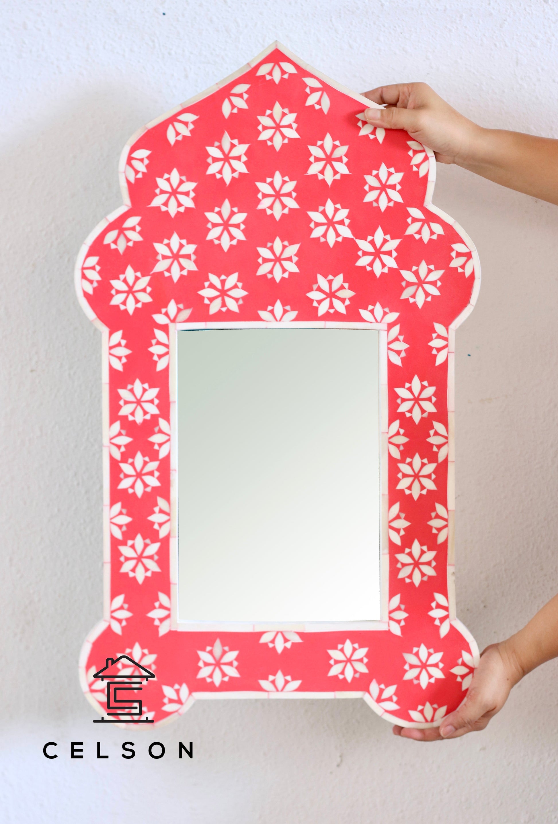 Hailey Bone Inlay Mirror