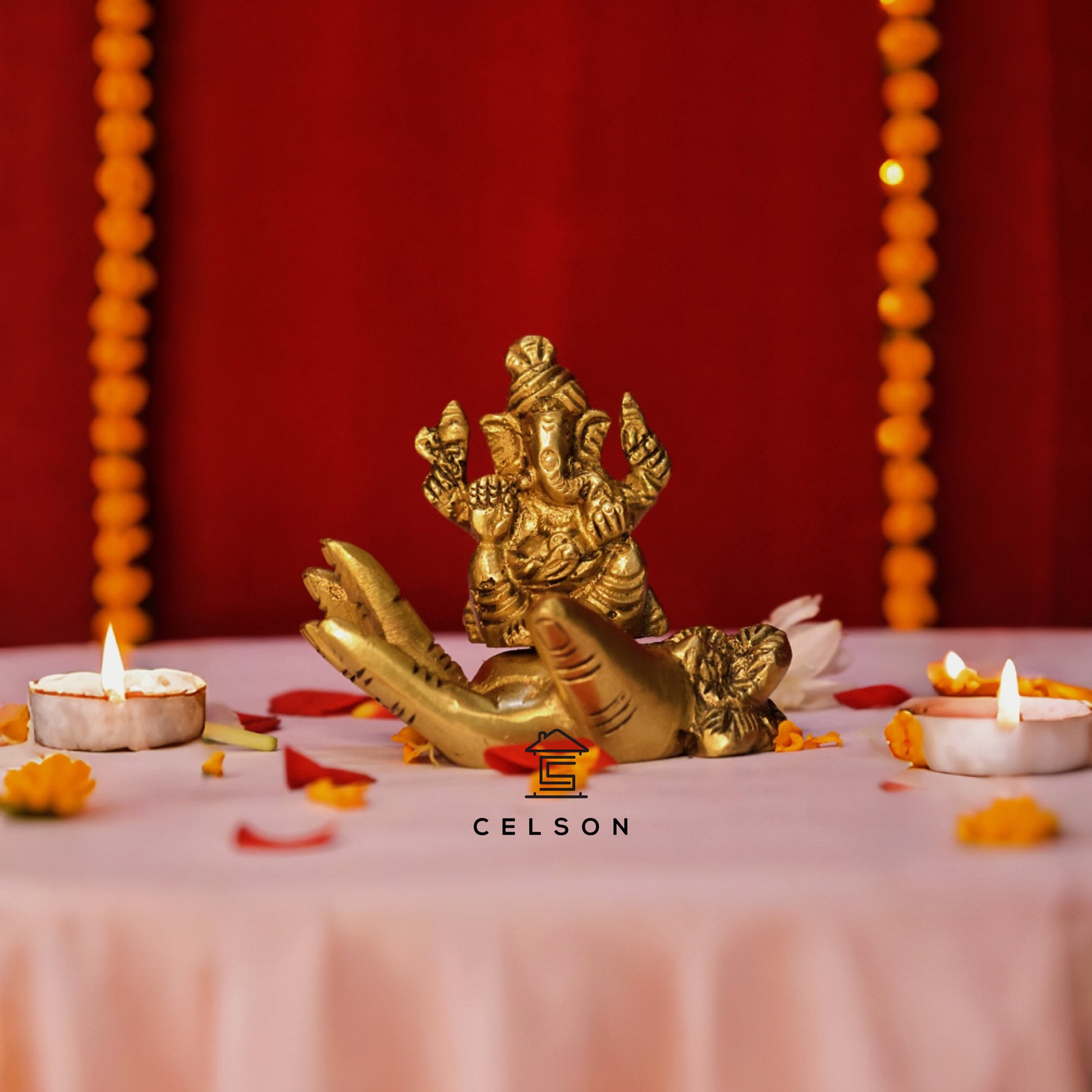 Lord Vinayaka Brass Statue