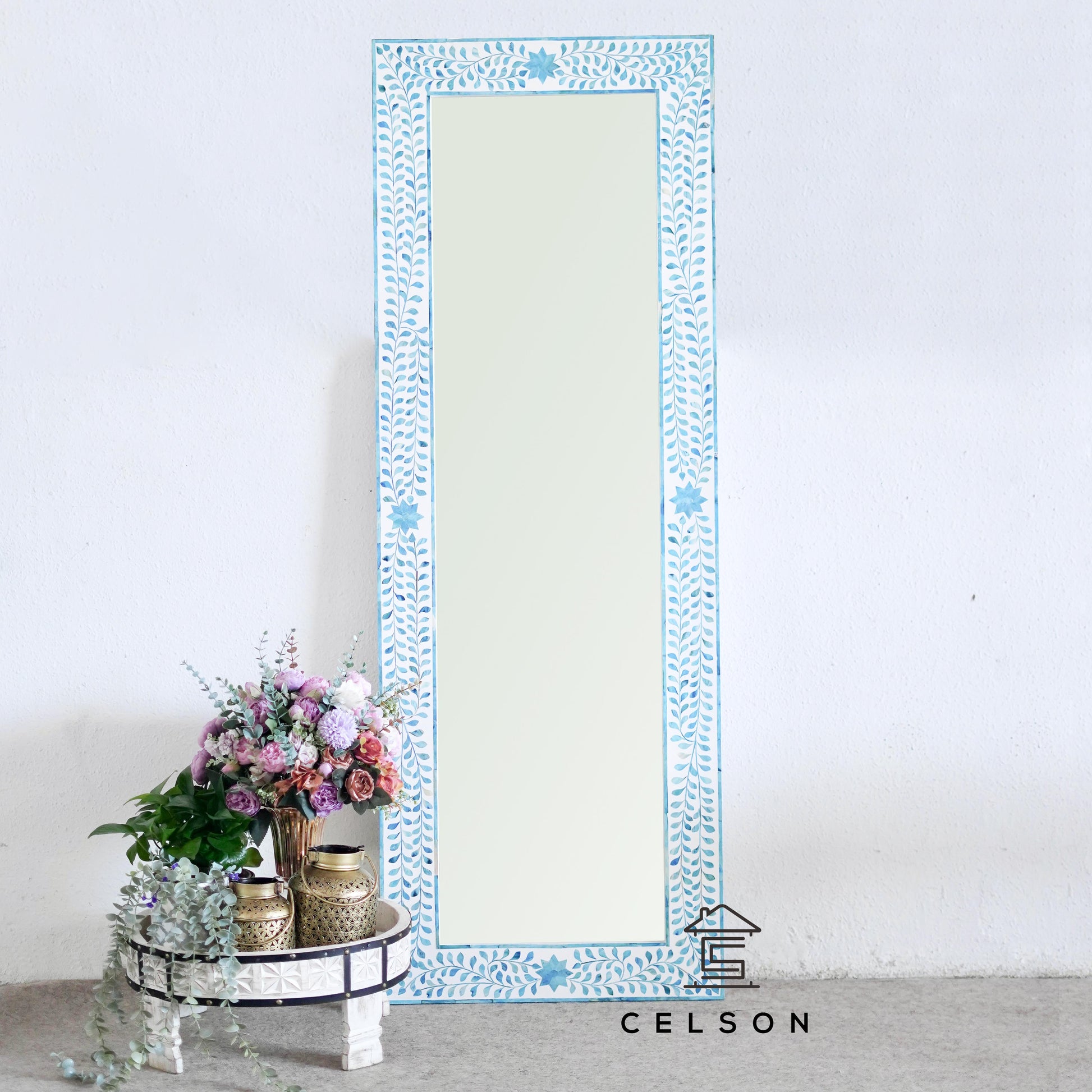 Vega Bone Inlay Mirror