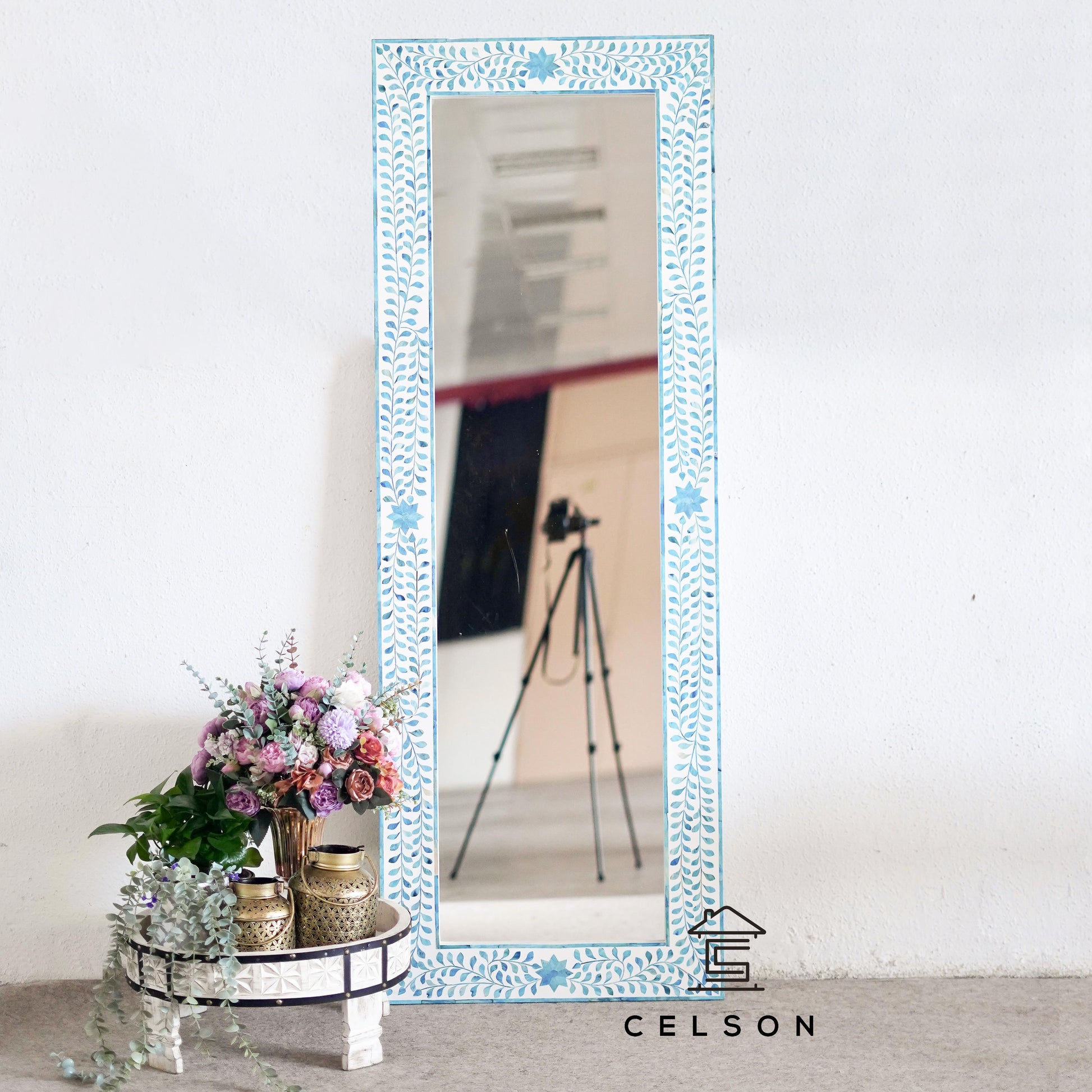 Vega Bone Inlay Mirror