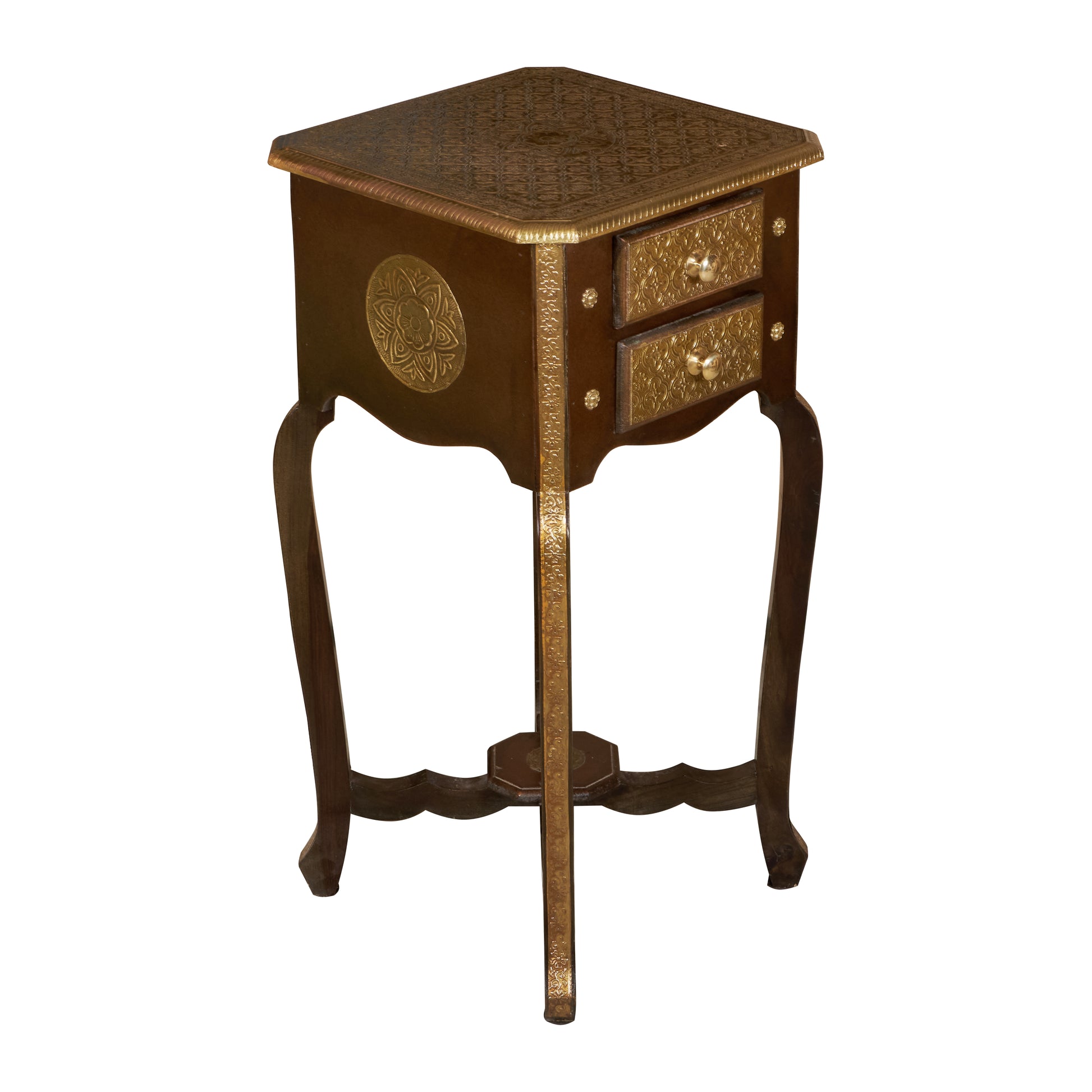 Dino Brass Fitted Side table