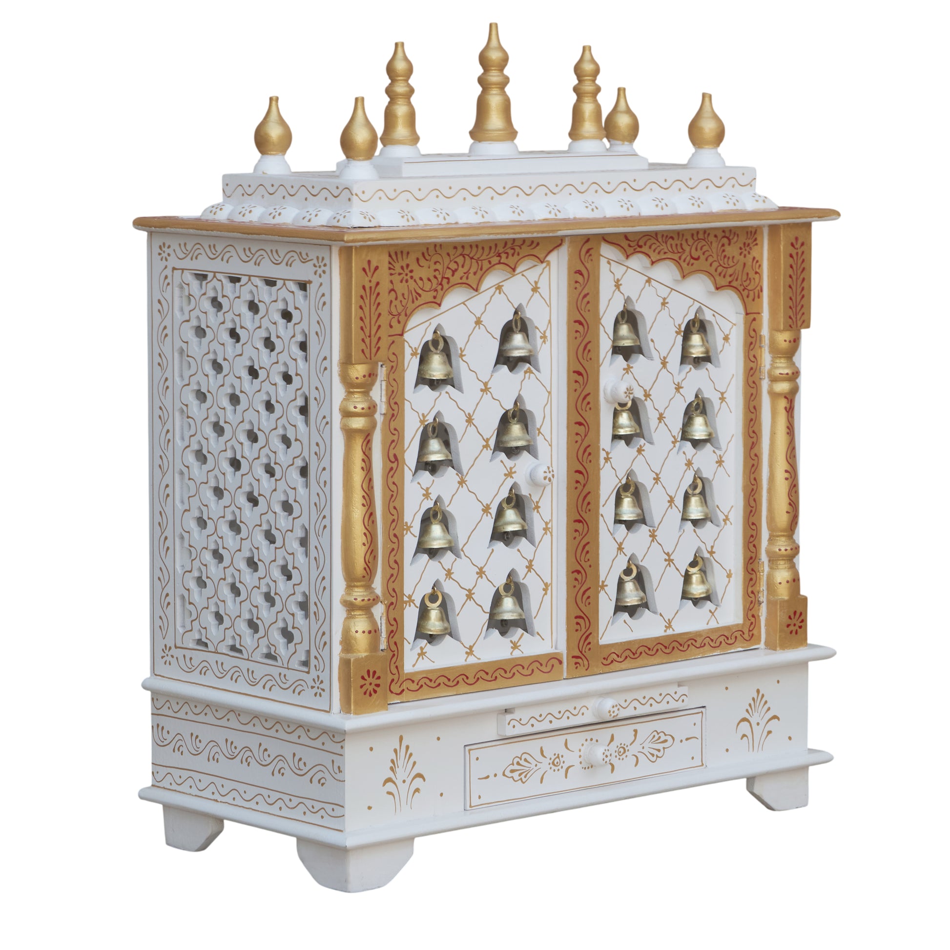 Rukmini Wooden Carved Mandir