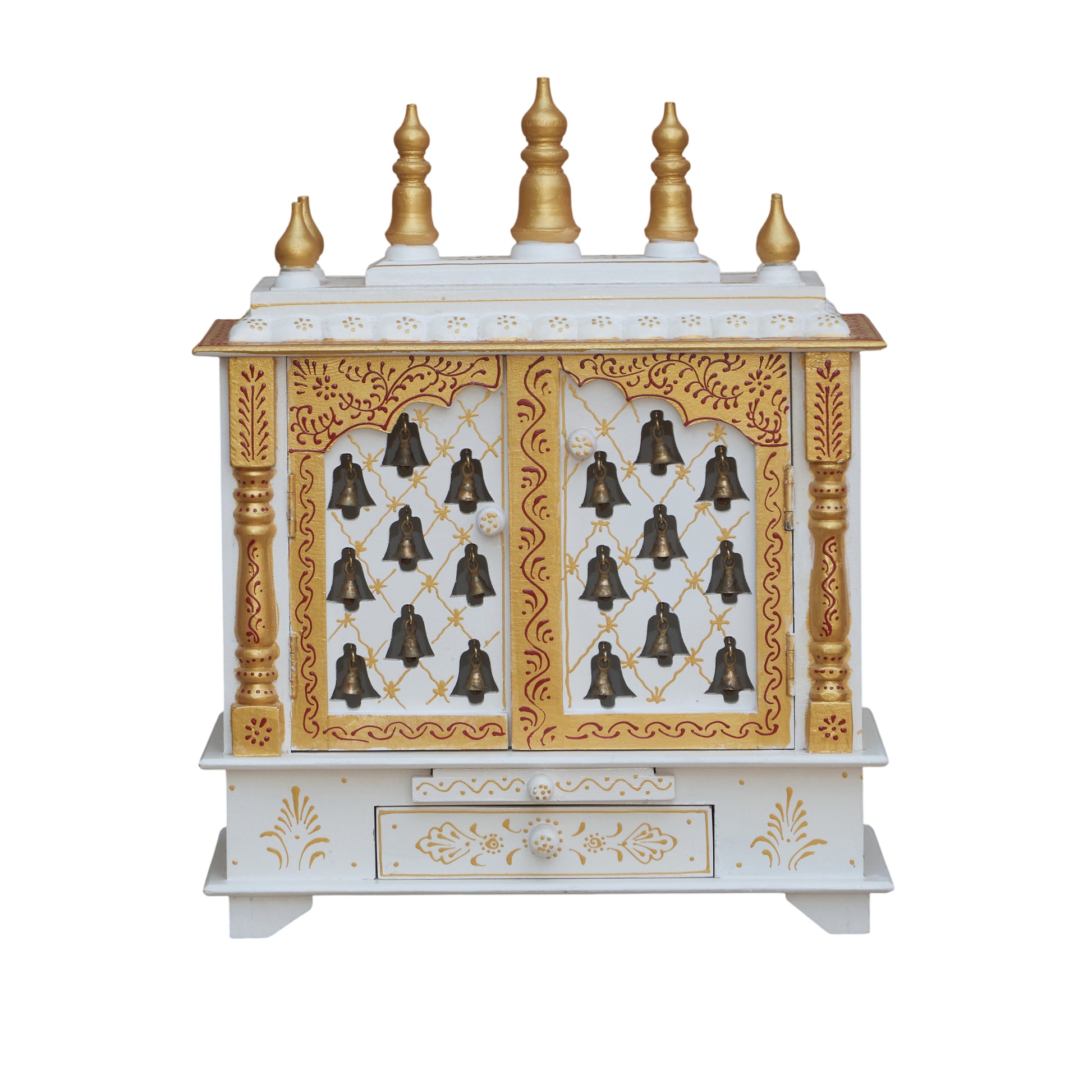 Diya Wooden Carved Mandir