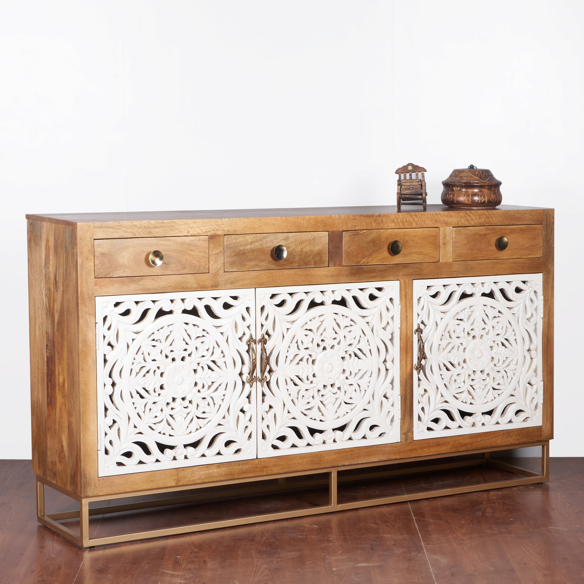 Peter Hand Carved Wooden Buffet