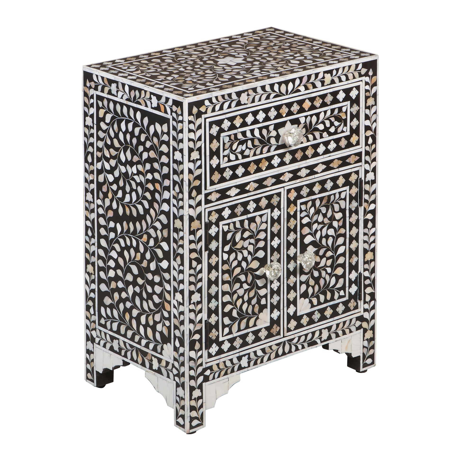 Sasha Mother of pearl Inlay Bedside