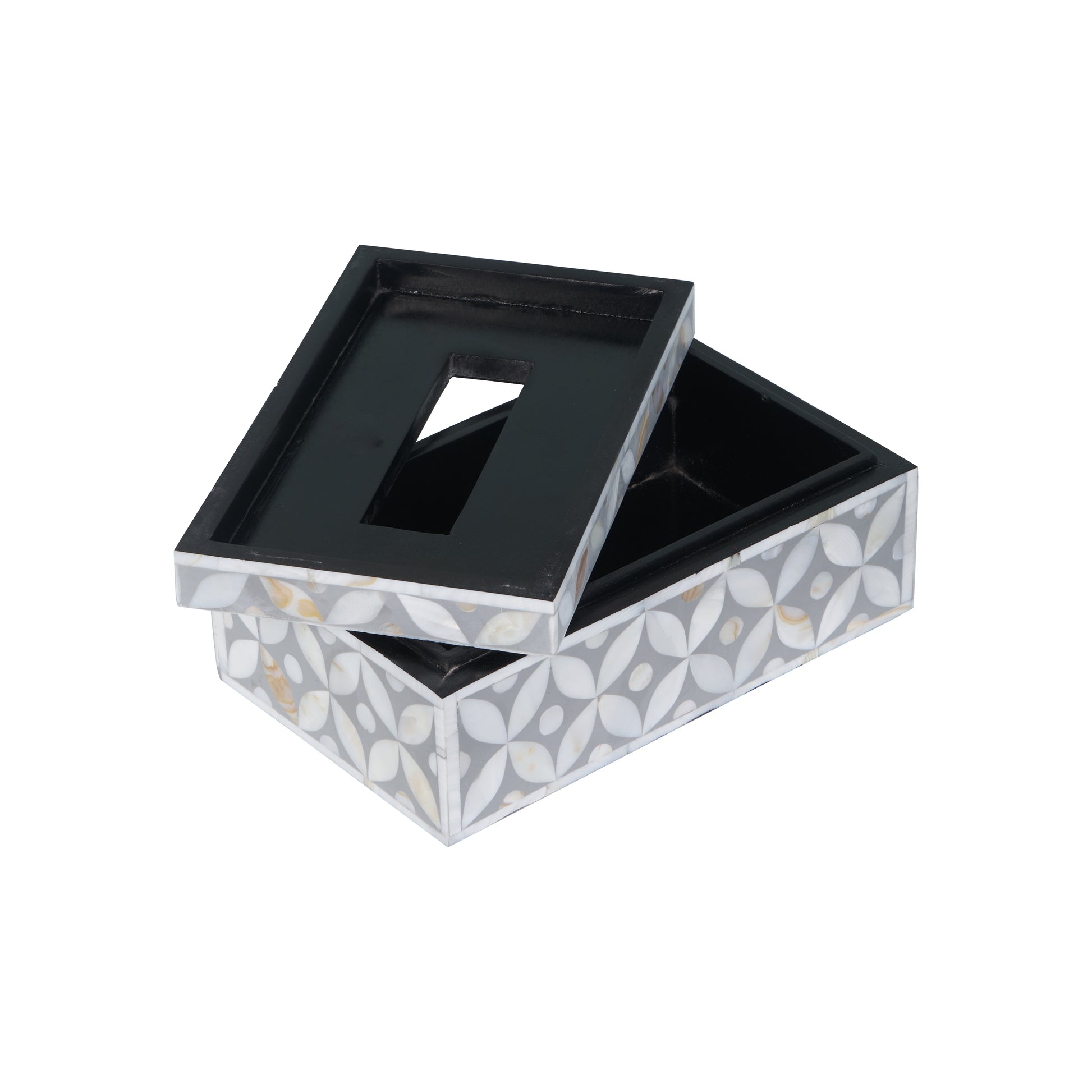 Rob Mother of Pearl Inlay Tissue Box
