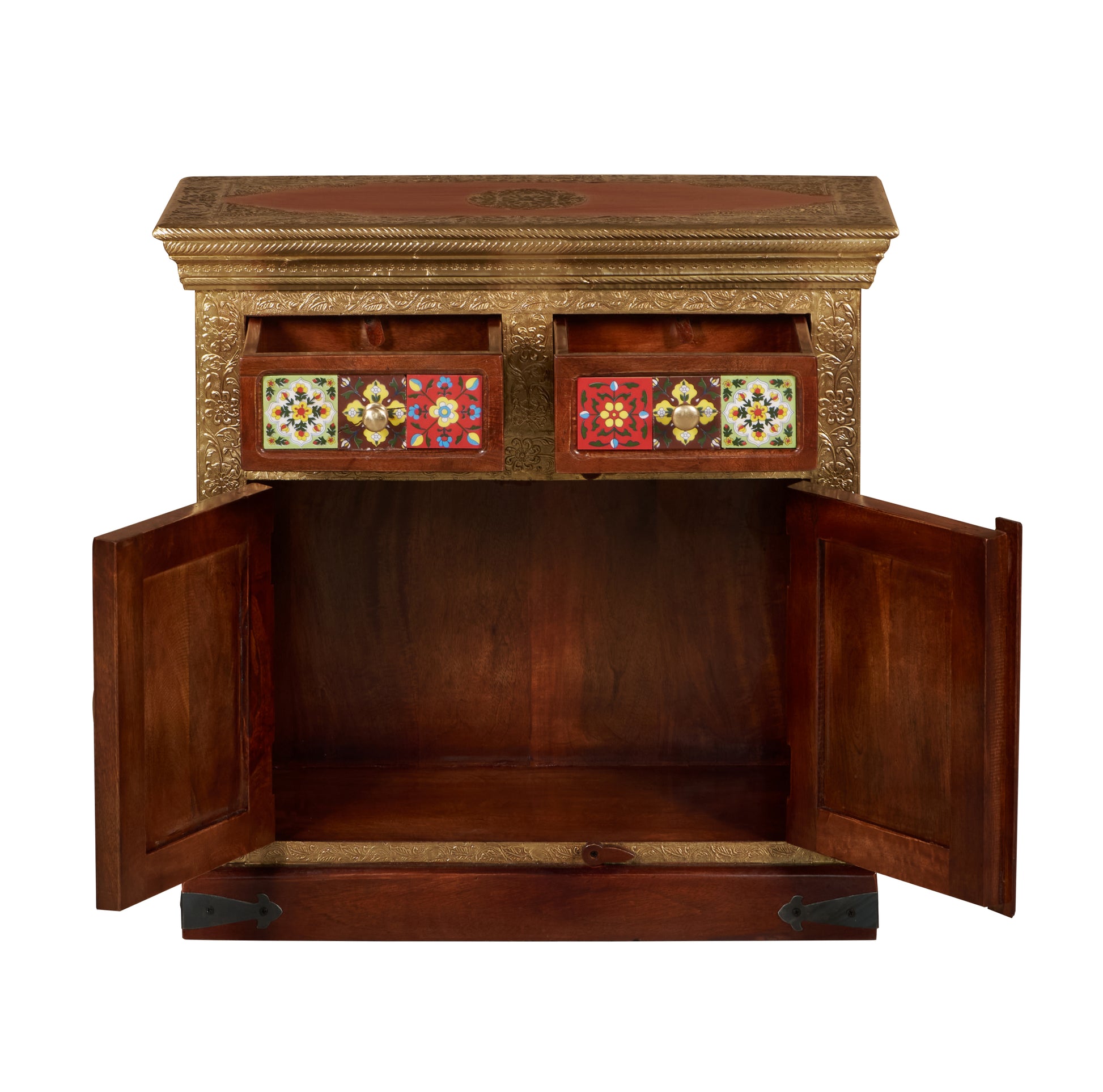 Eoin Hand Carved Wooden chest