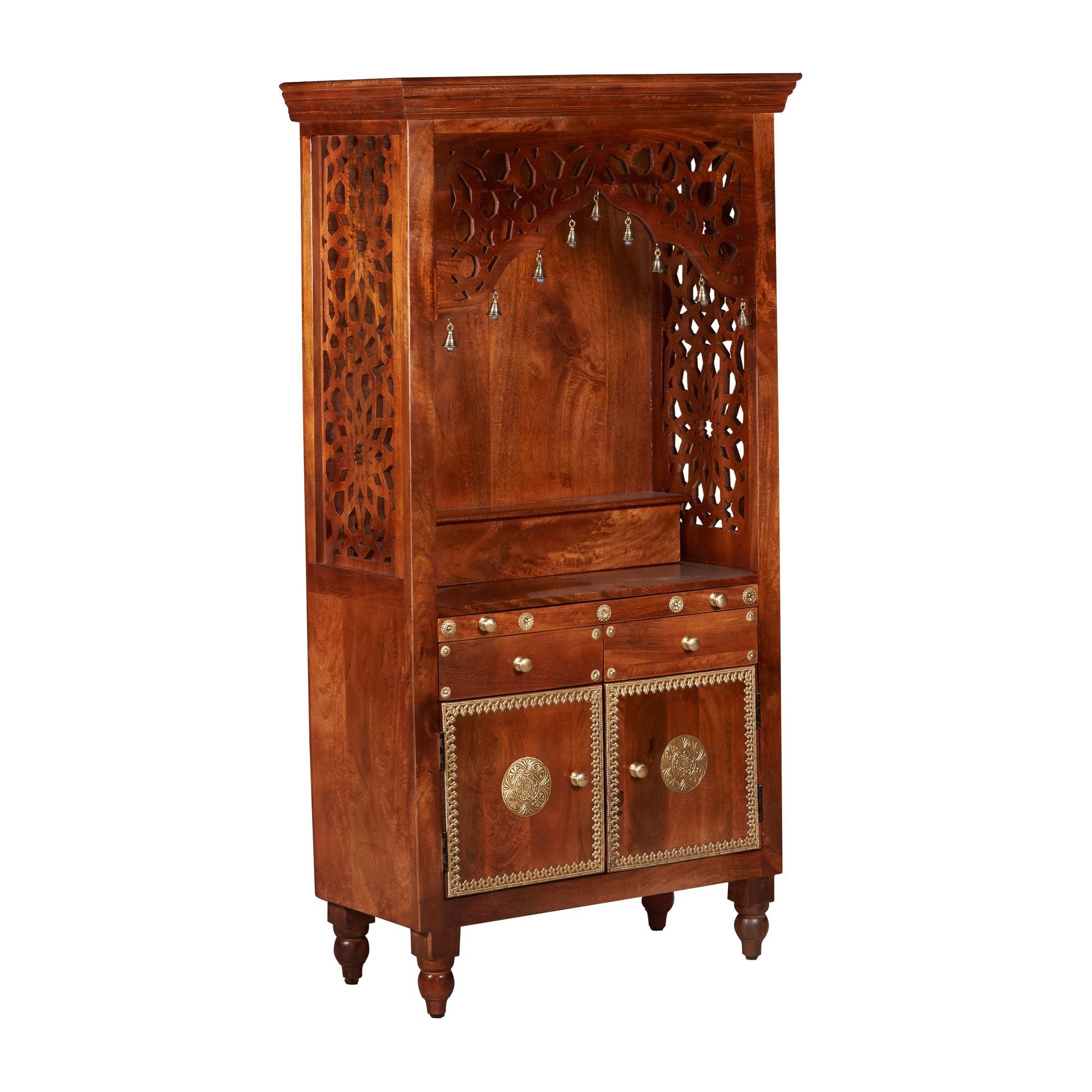 Deepam Hand Carved Wooden Mandir