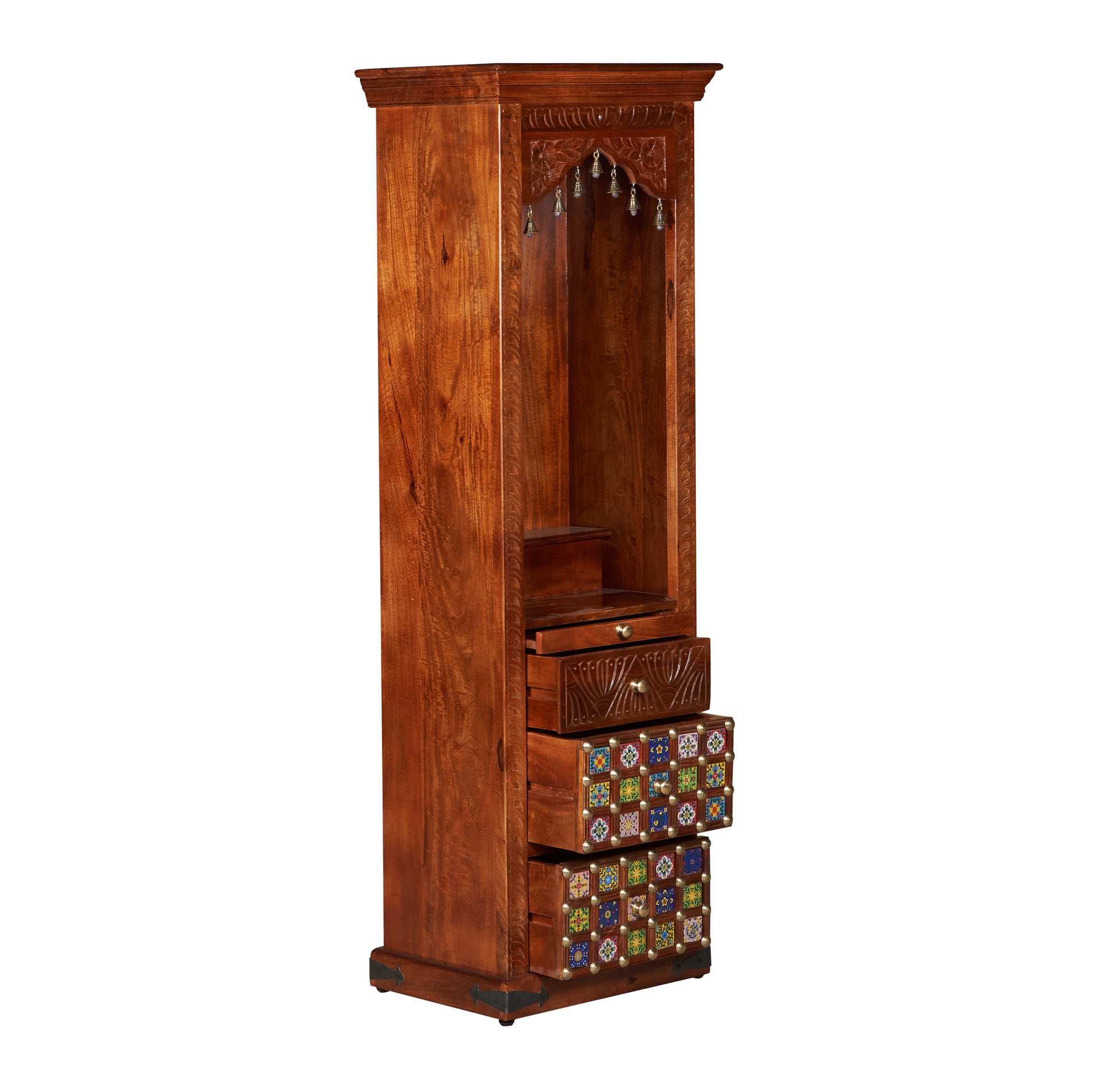 Anjum Hand Carved Wooden Mandir