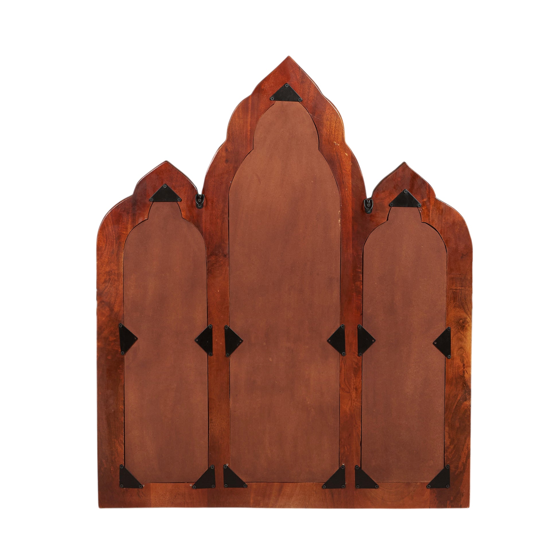 Addex Hand Carved Wooden Arch Mirror