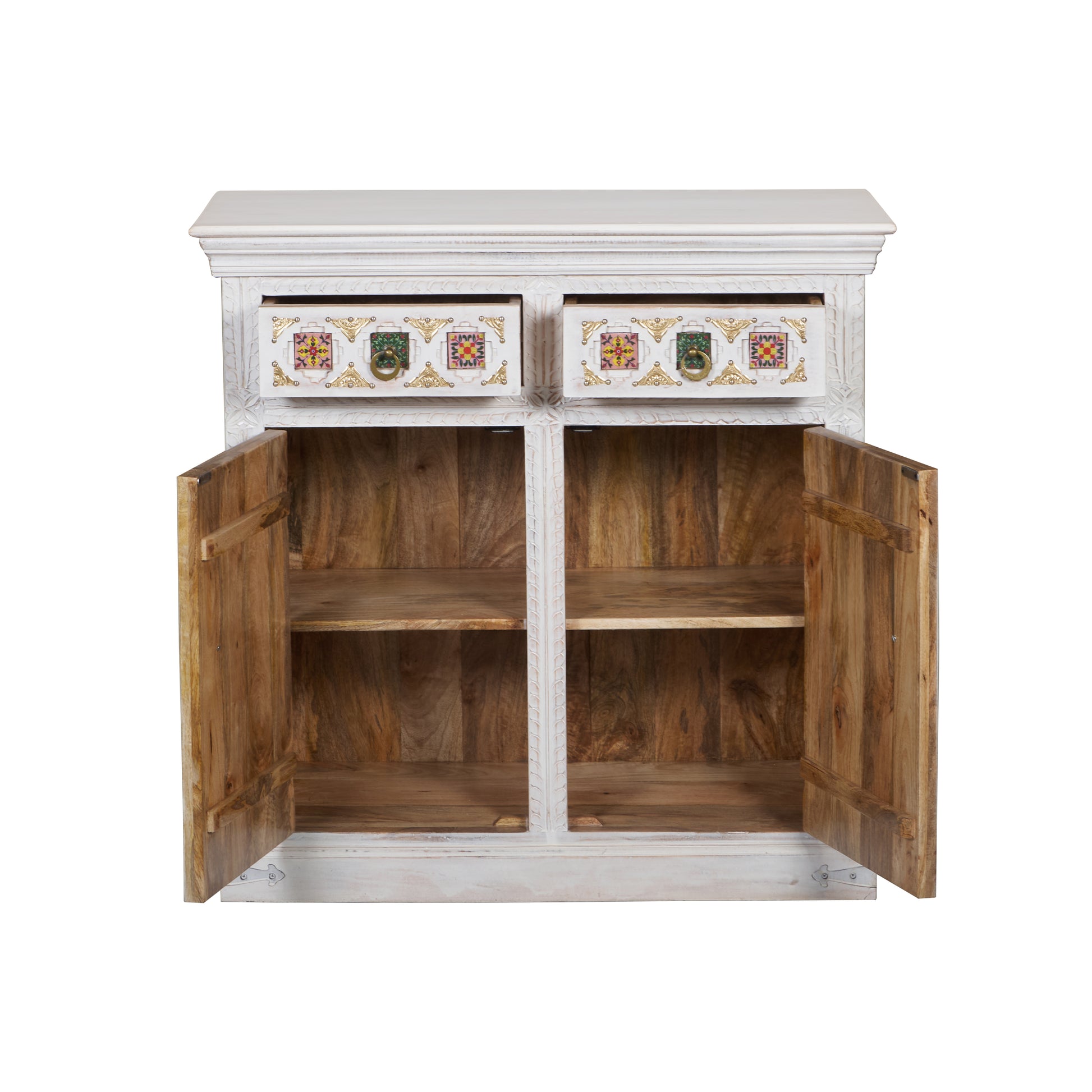 Daniel Hand Carved Wooden Cabinet