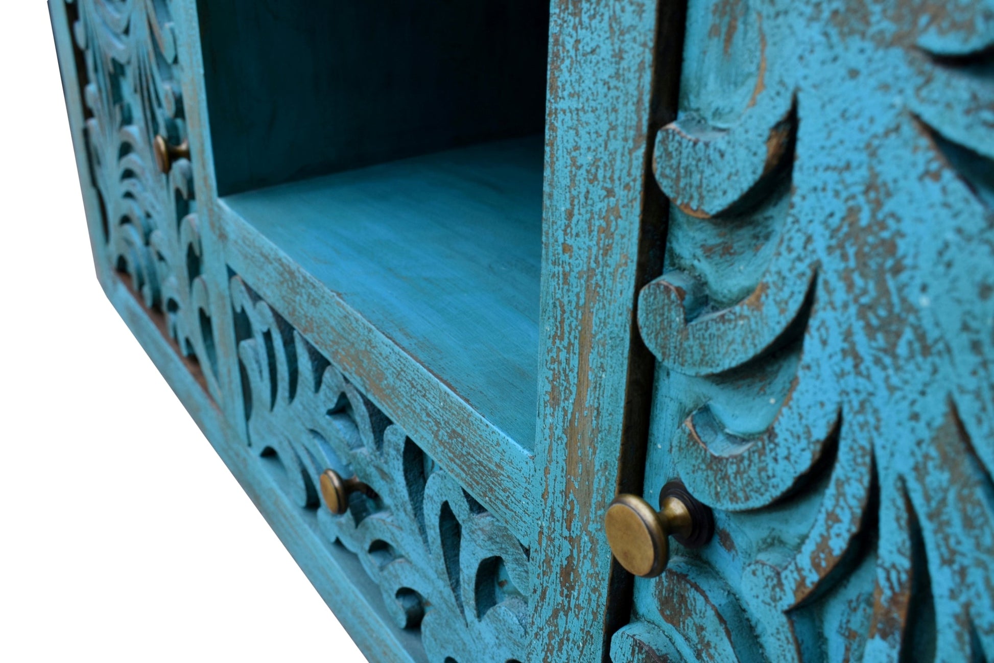 Dutton Wooden Hand Carved TV Cabinet