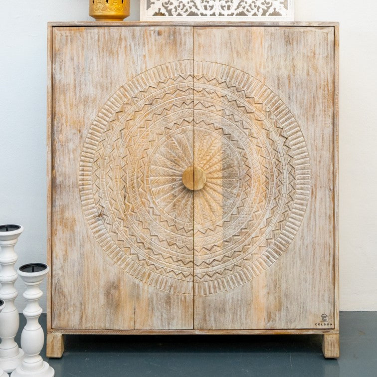 Asbert Wooden Bar Cabinet