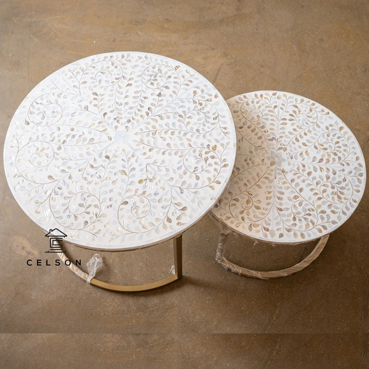 Isha Mother of Pearl Inlay Coffee Table