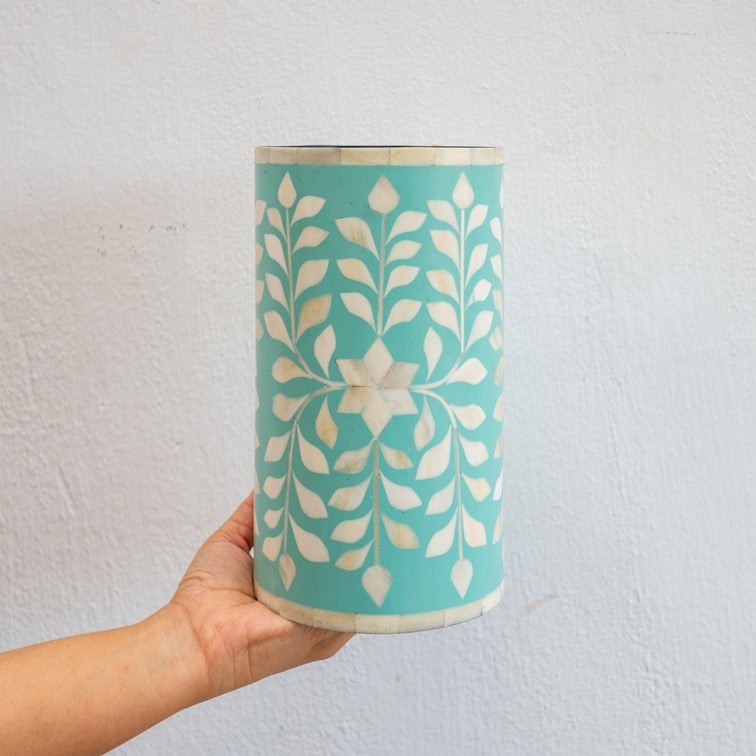 Olin Bone Inlay Flower Vase