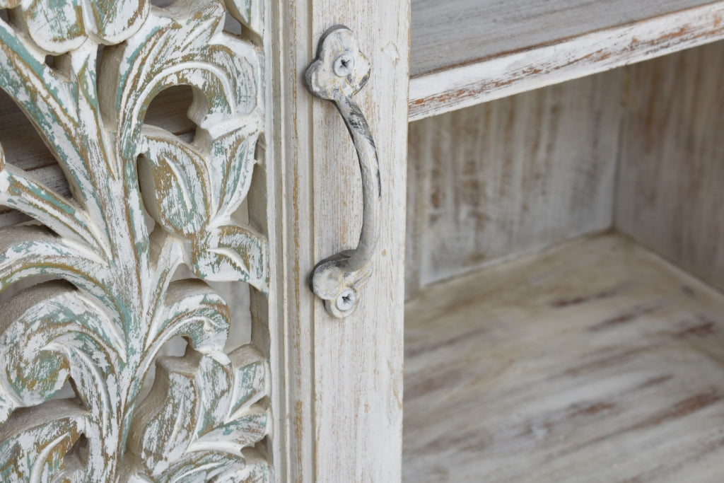 Logan Carved Wooden Cabinet