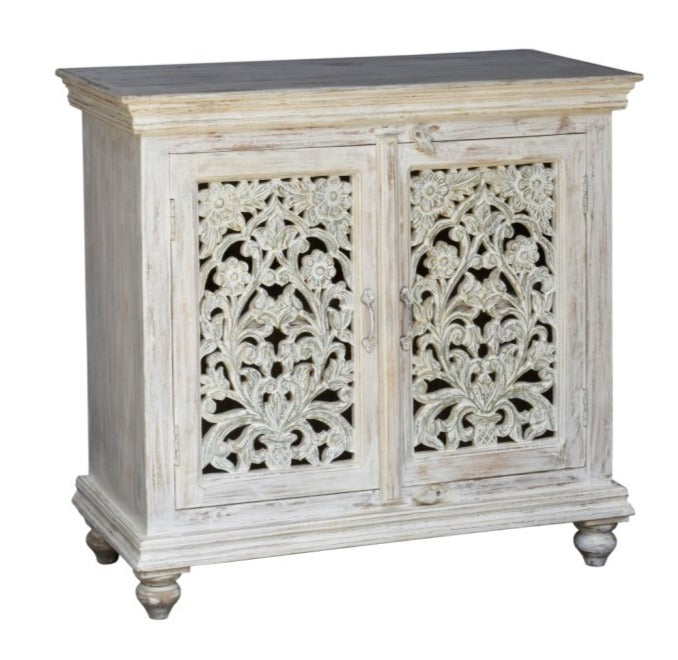 Logan Carved Wooden Cabinet