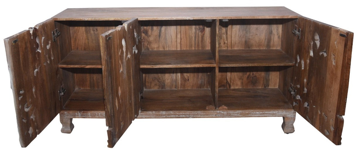 Raina Carved Wooden Sideboard