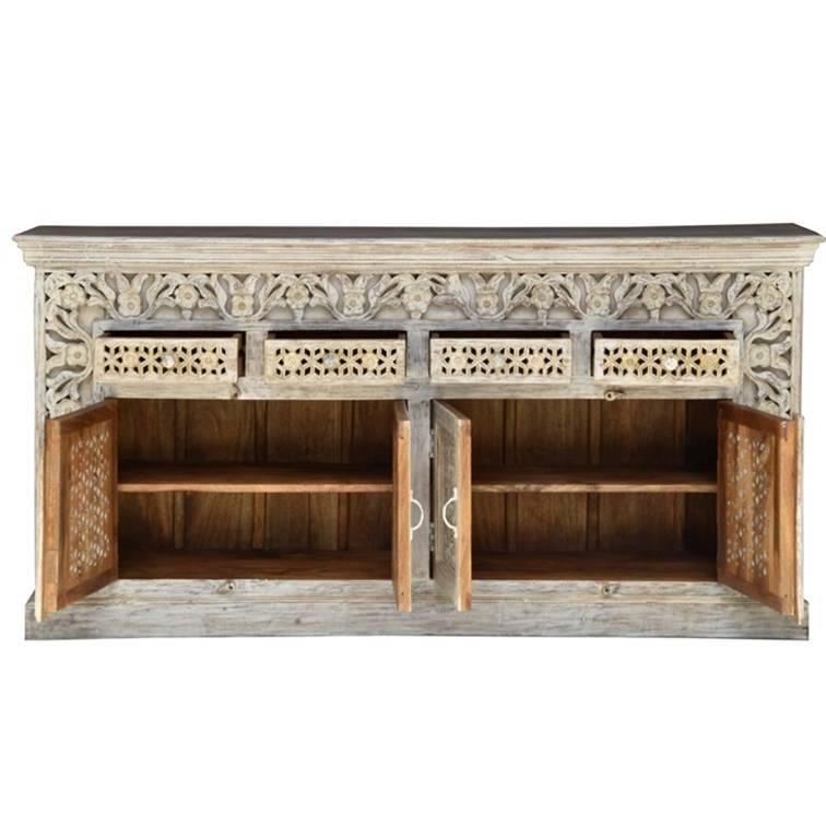Ridhi Hand Carved Wooden Sideboard