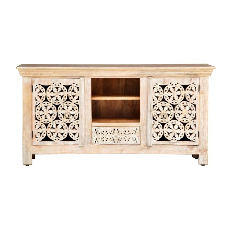 Linehan Hand Carved Wooden TV Cabinet