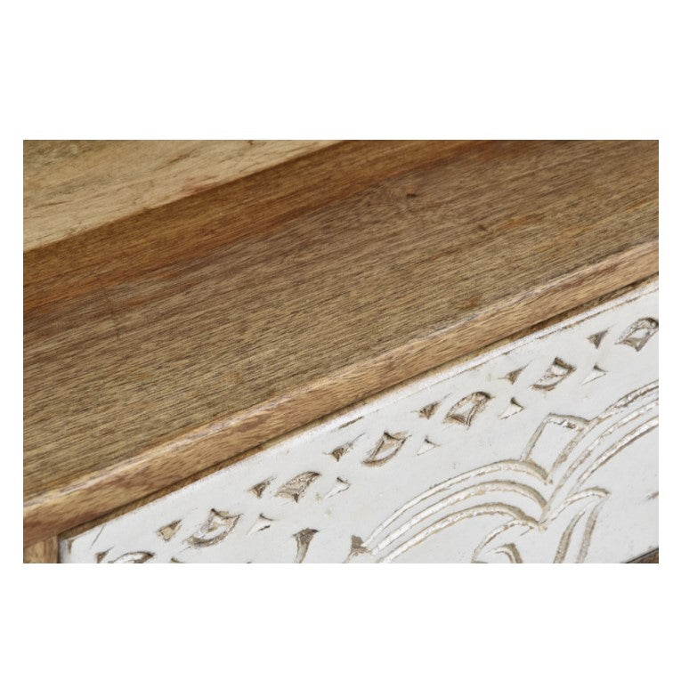 Riva Hand Carved Wooden Side Board