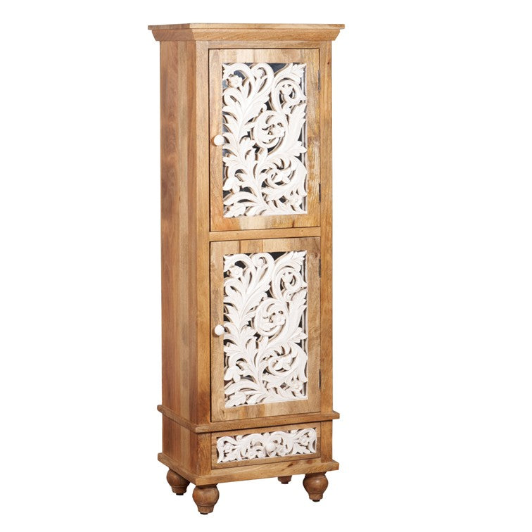 Stone Carved Wooden Shoe Cabinet