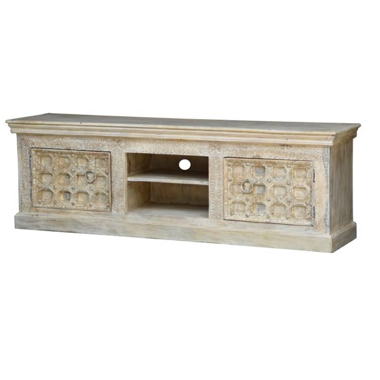 Emily Hand Carved Wooden TV Cabinet