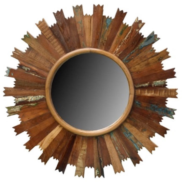 Wilson Hand Carved Wooden Mirror